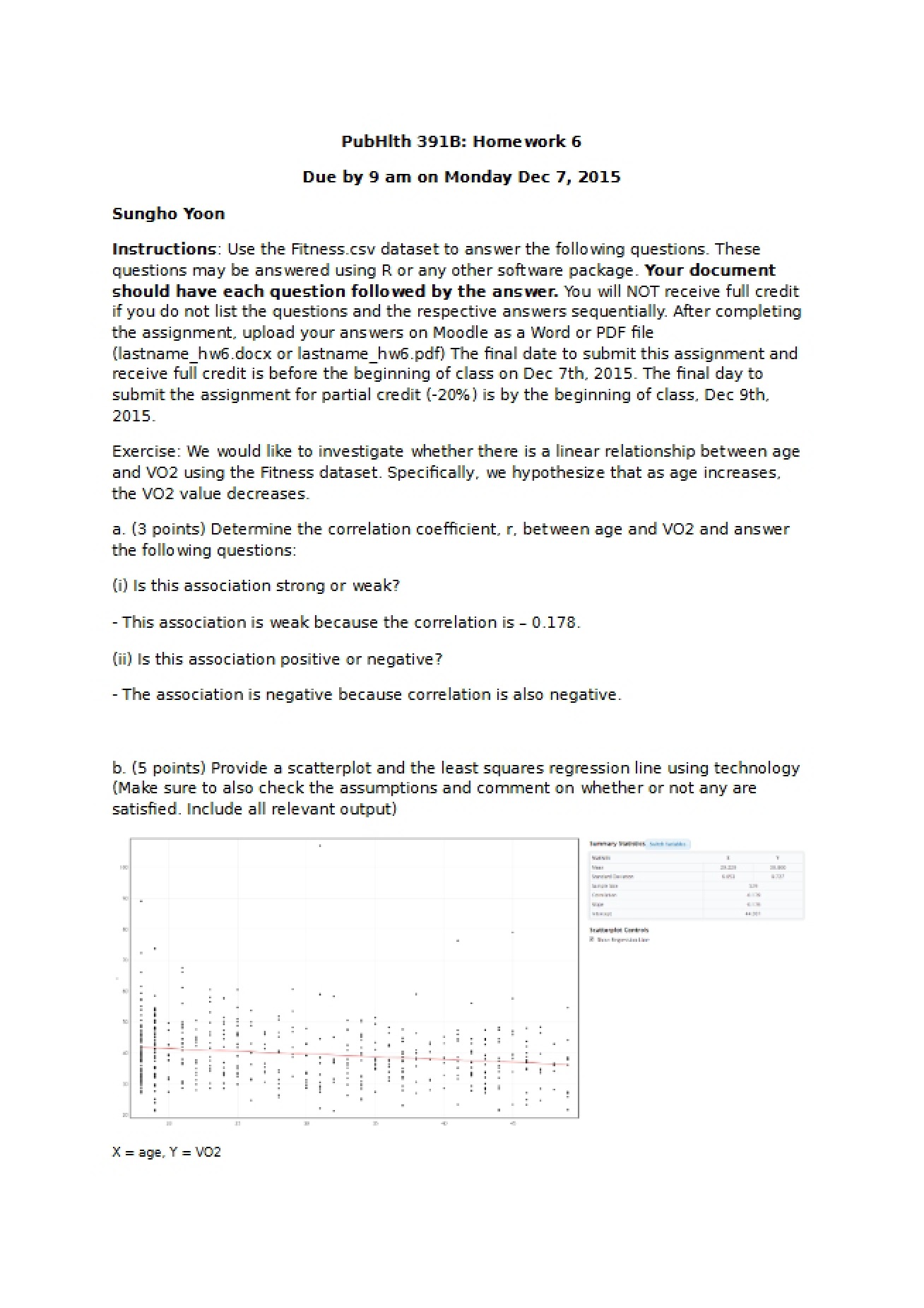 Sixth Assignment for PubHlth 391B