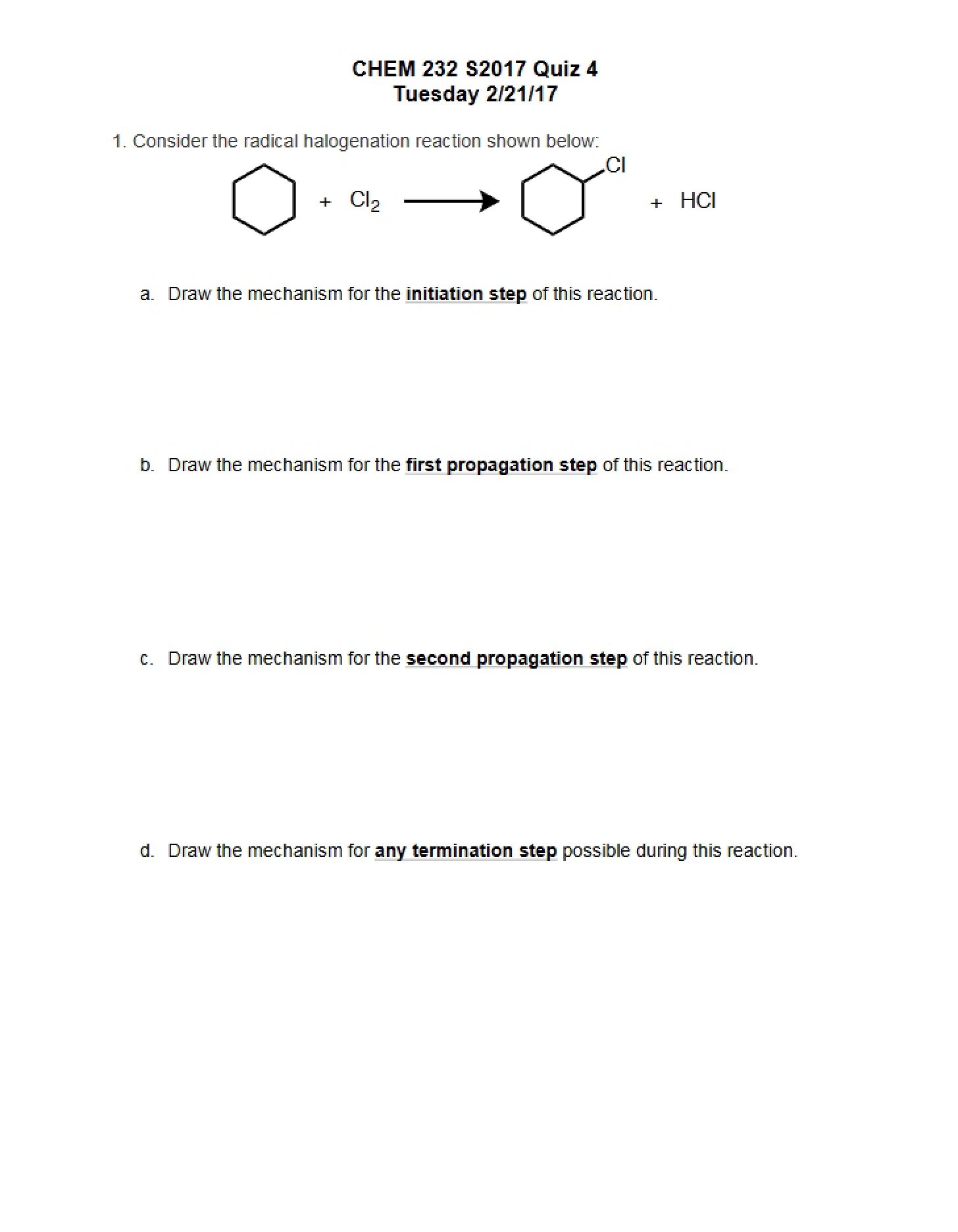 Fourth Quiz