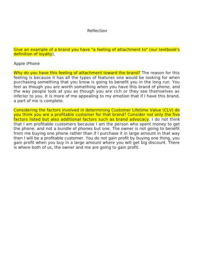 Apple iPhone Attachment and Customer Lifetime Value Reflection