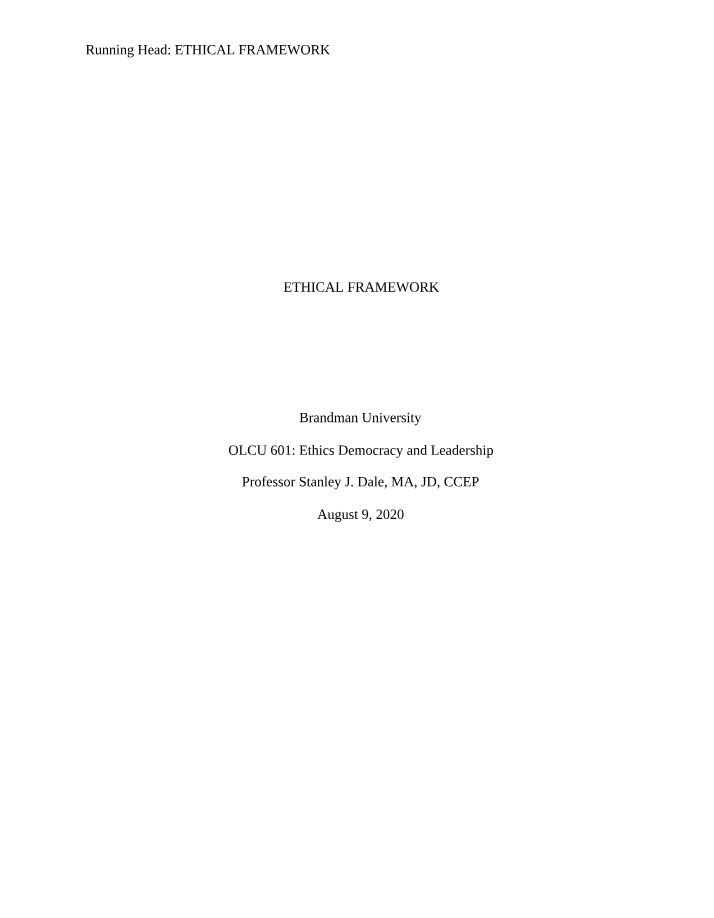 Week 6 Paper - OLCU 601