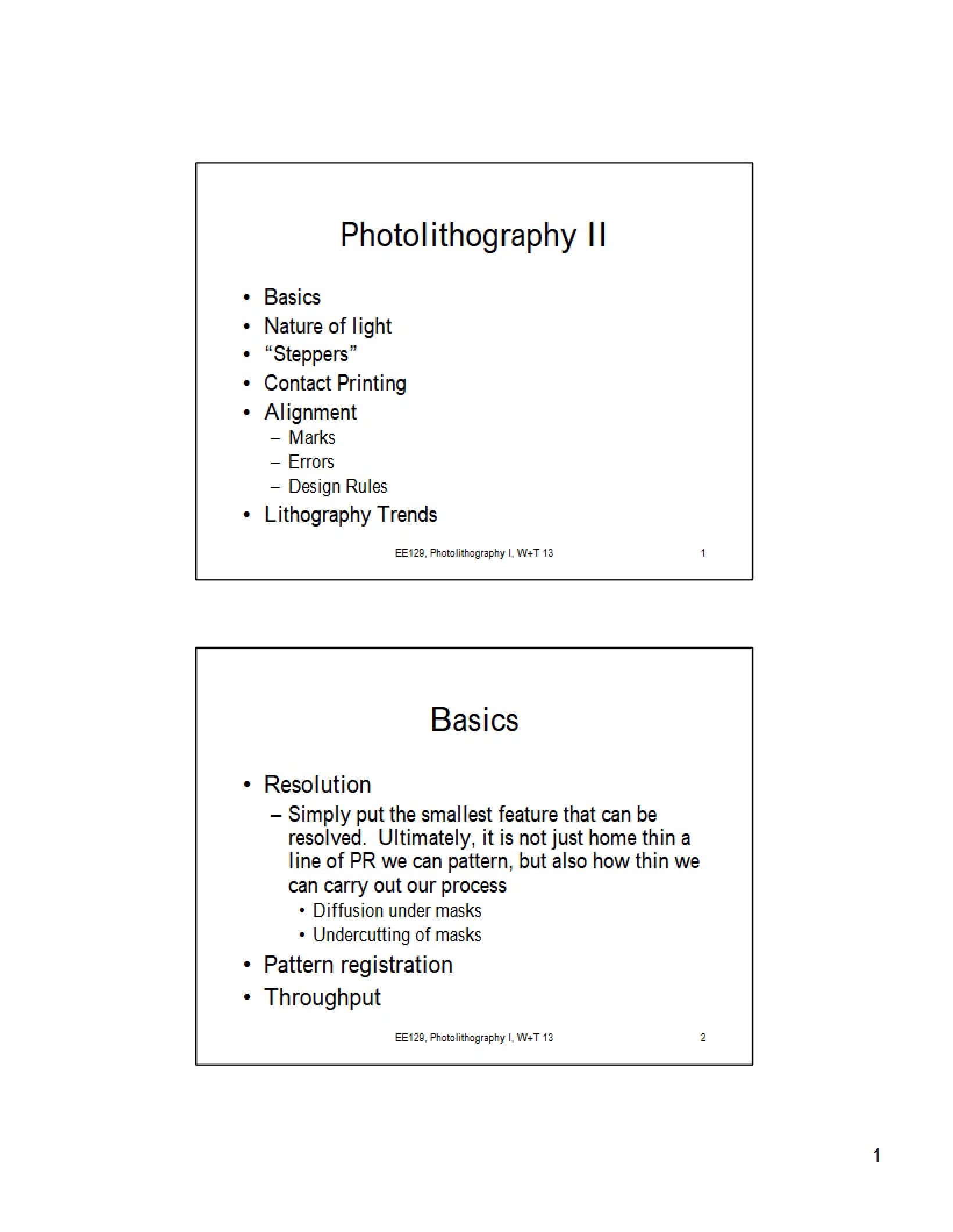 Notes for Class 7