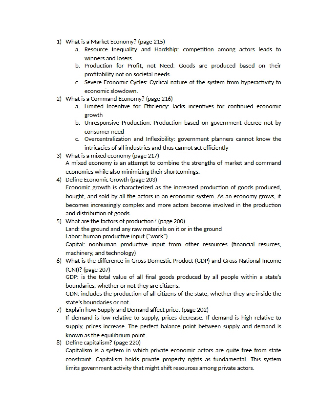 Study Guide for Chapter Eight
