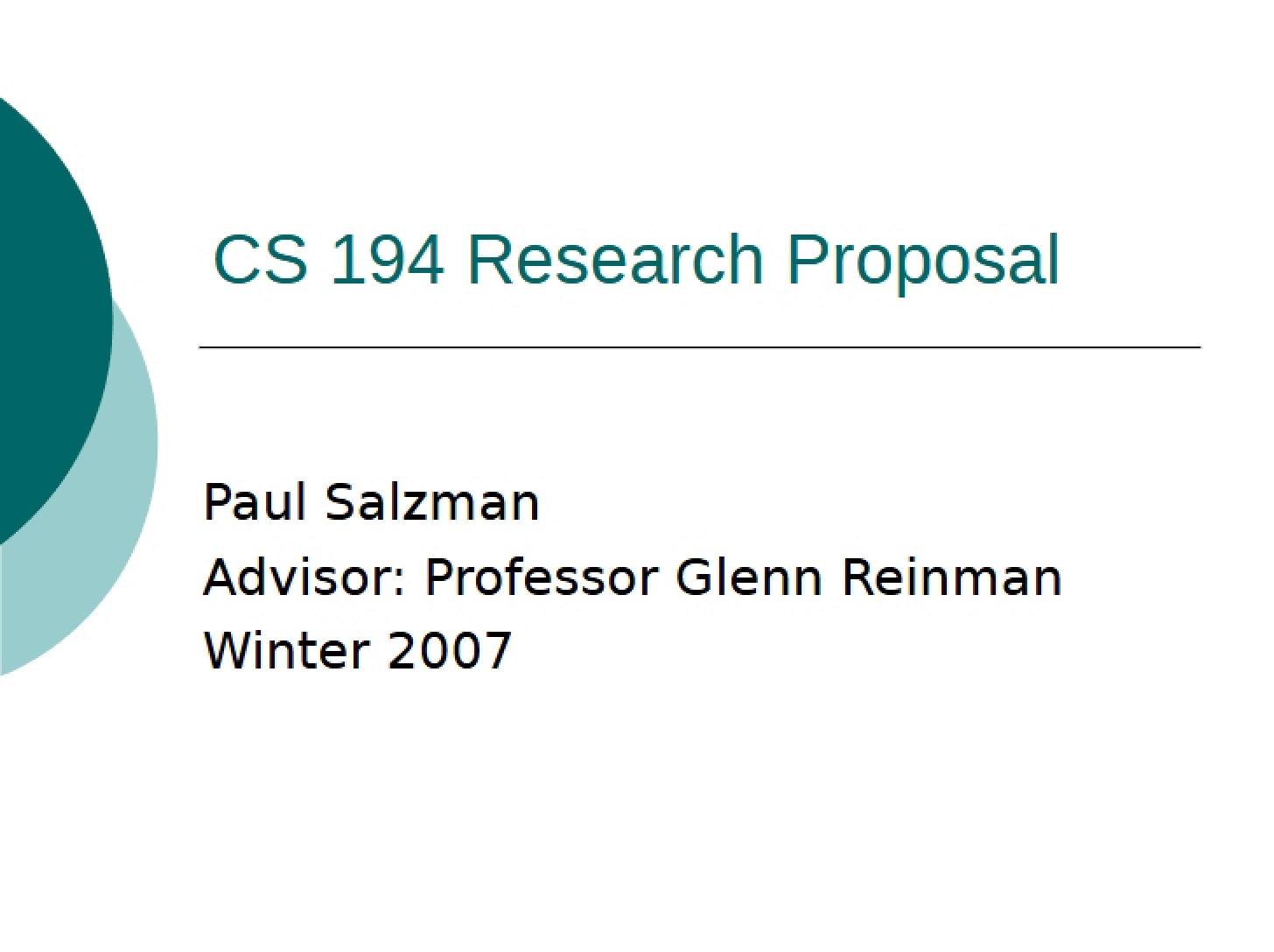 Project Proposal - COMSCI 194