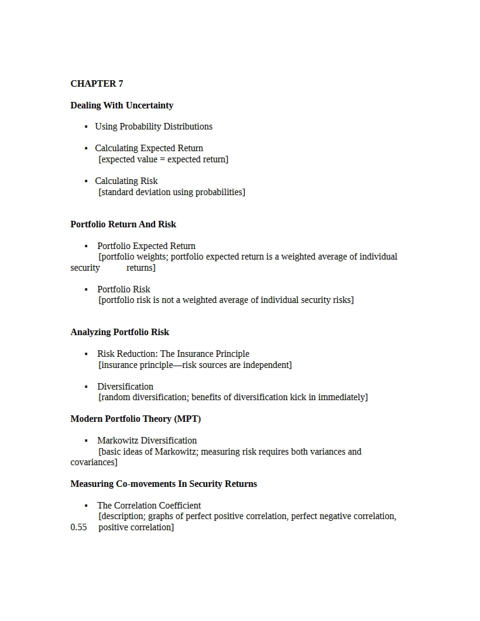 Uncertainty Management