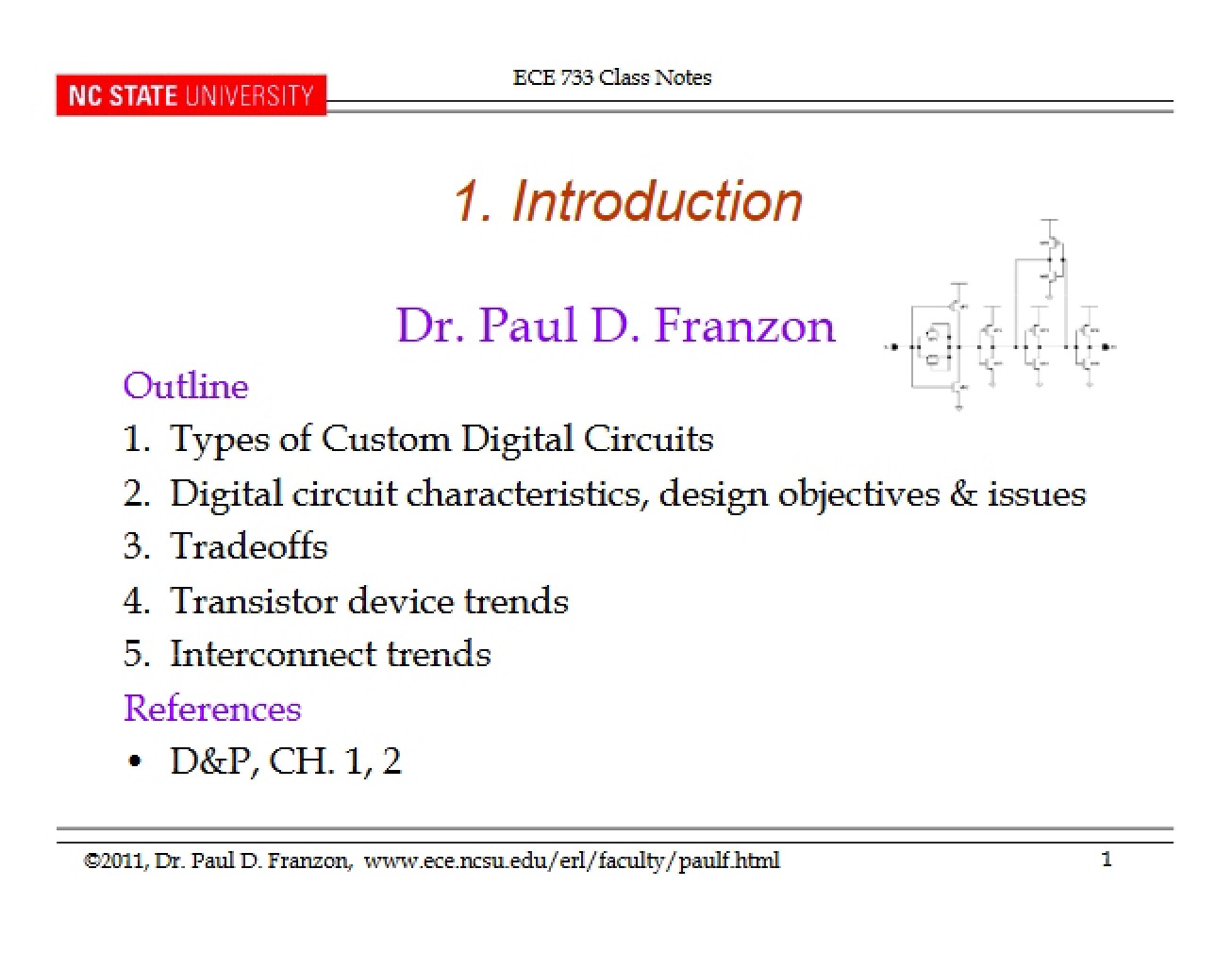 Class Summaries Digital Electronics