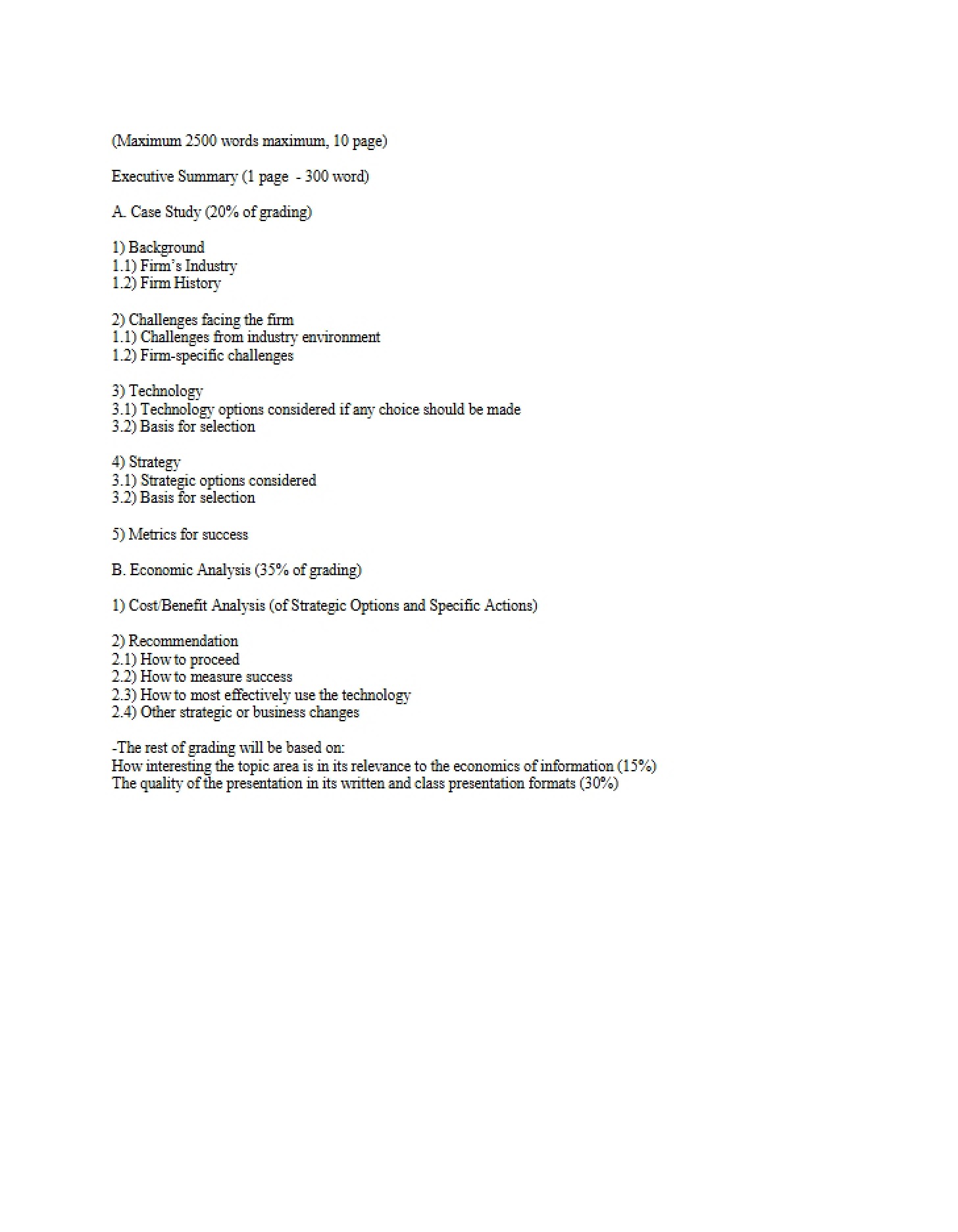 Course Plan