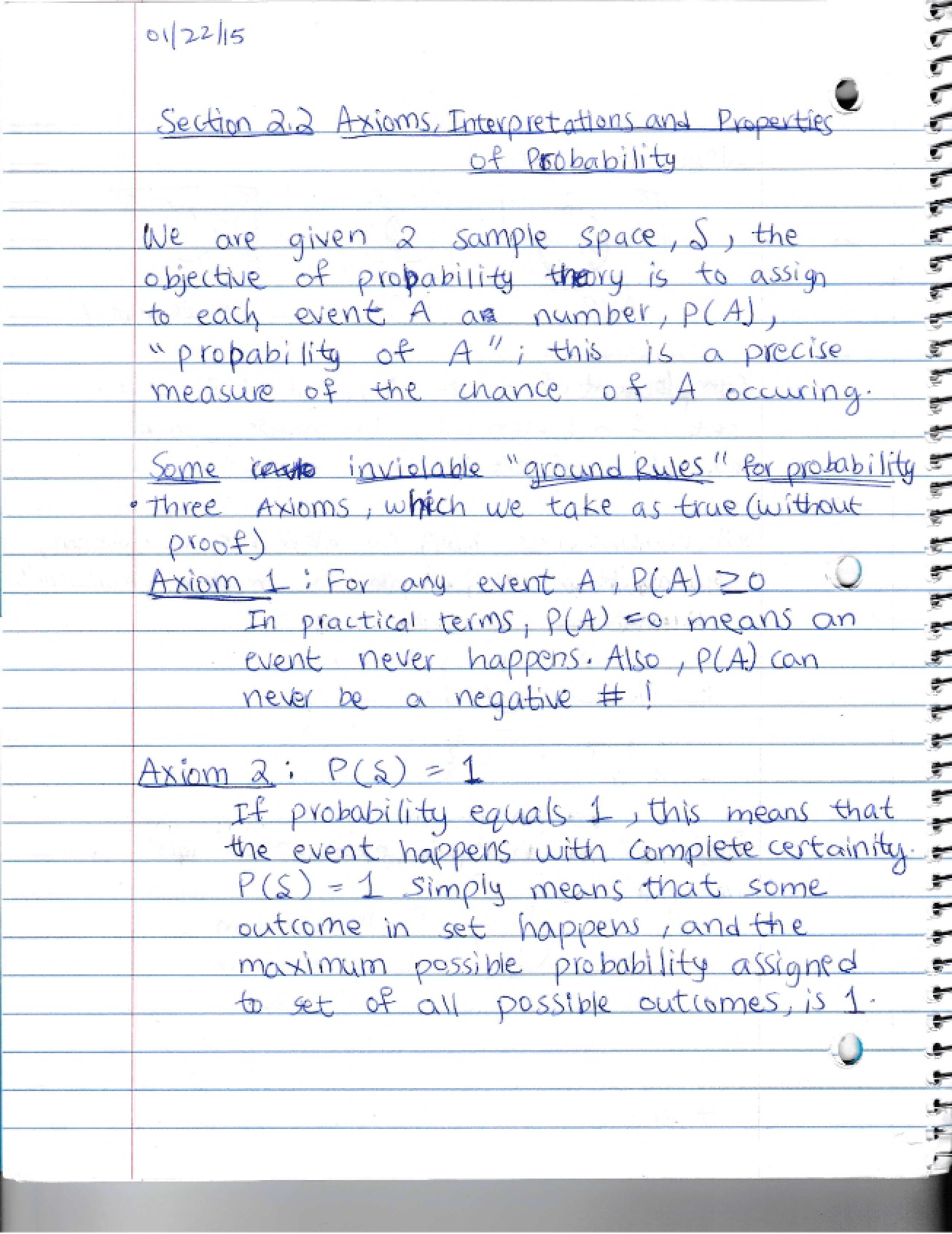 Sections 2.2 through 2.4