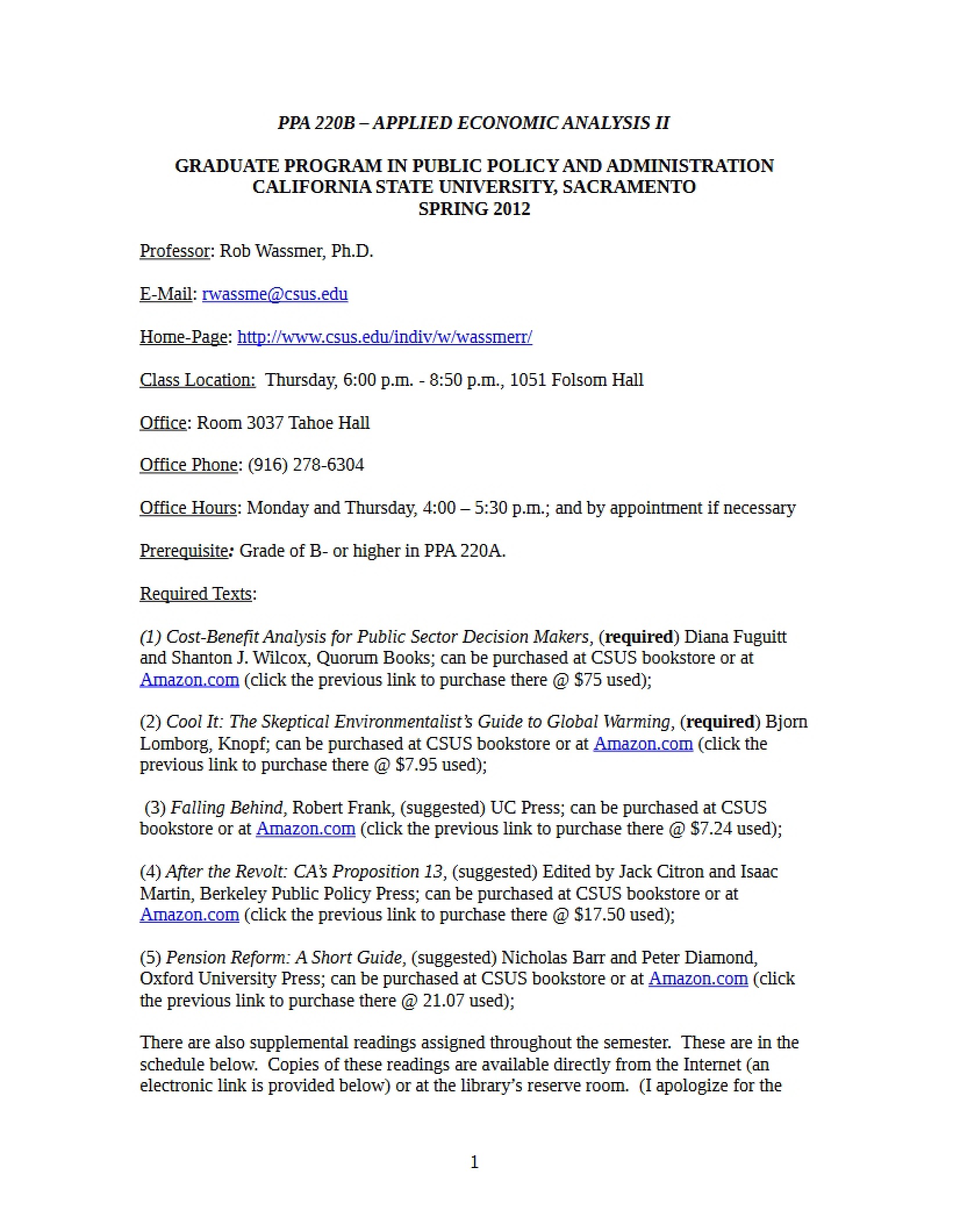 Public Policy and Admin Program
