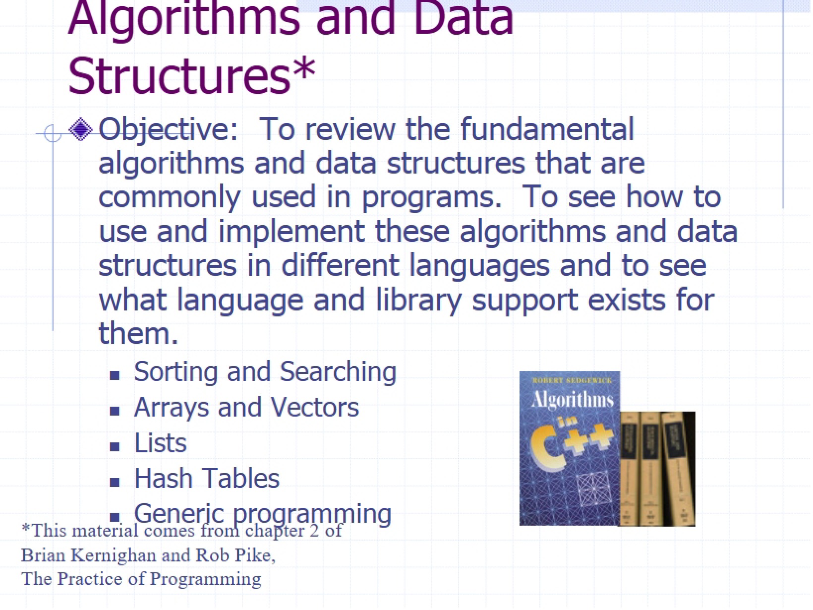 Data Structures Overview