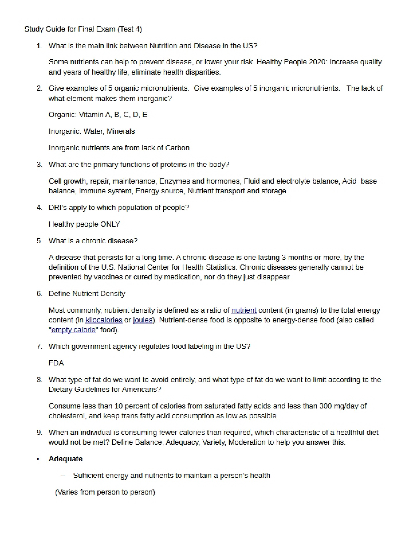 Comprehensive Final Study Plan