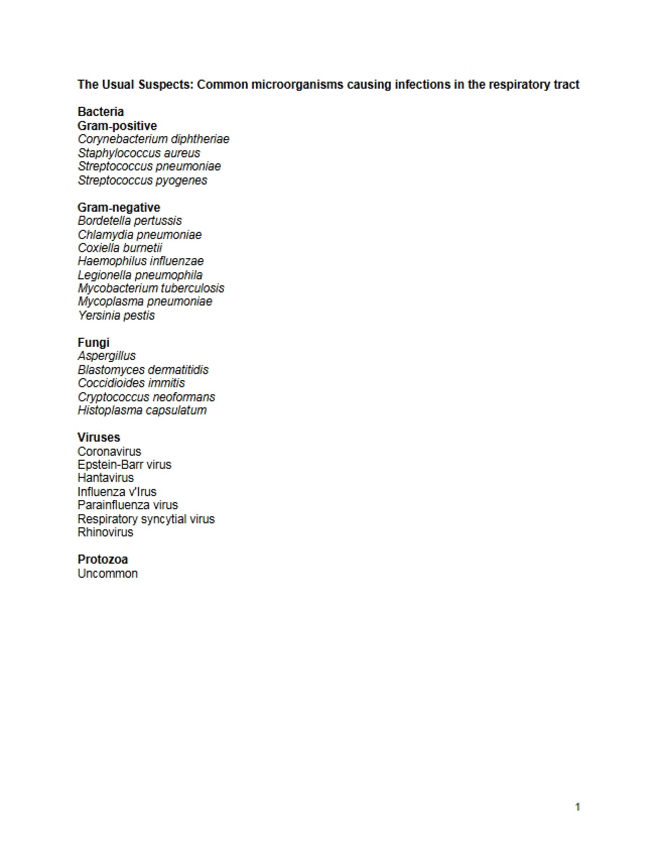 Microbiology Study Notes