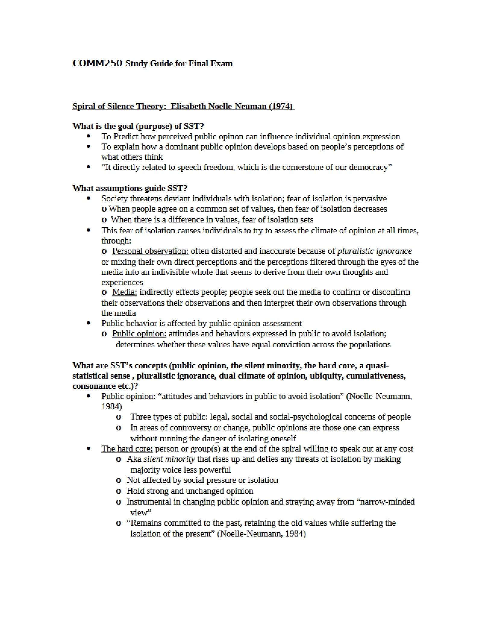 Final Exam Guide