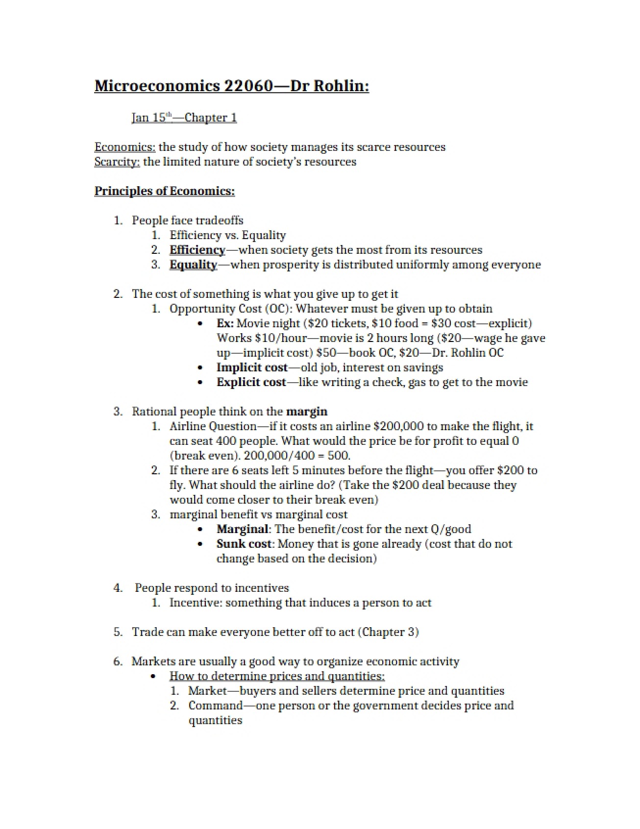 Economics Principles