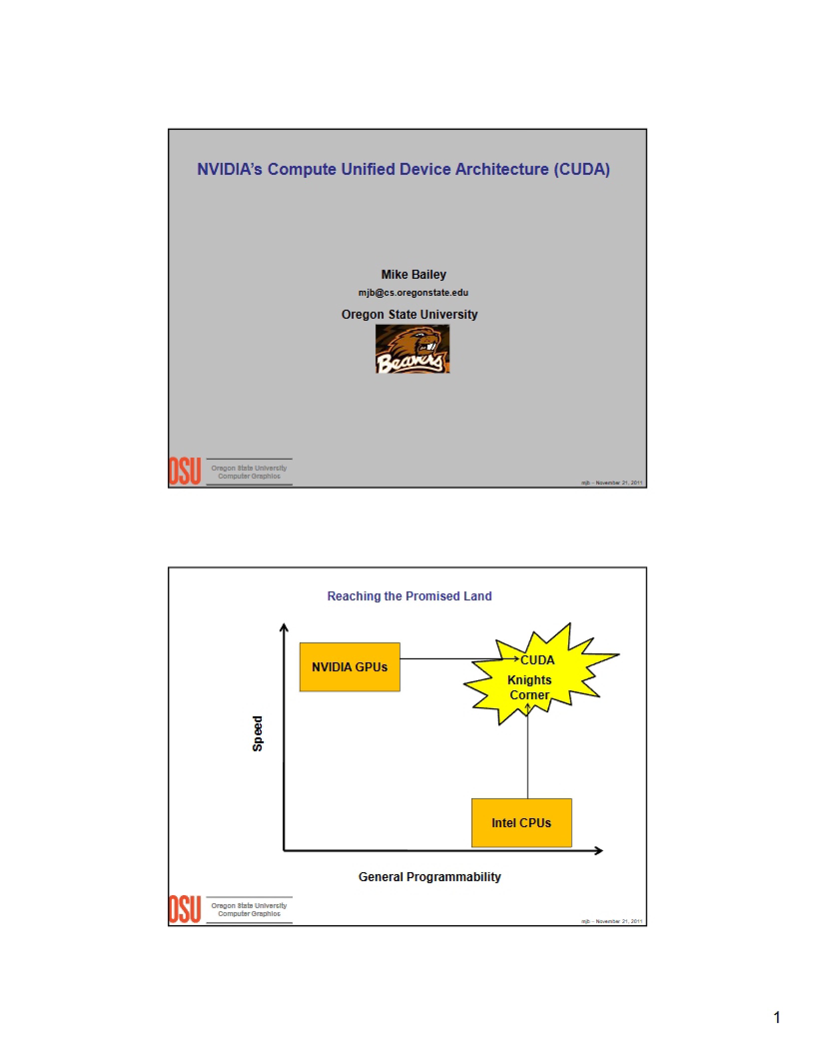 CS 419 Lecture Notes - CS 419