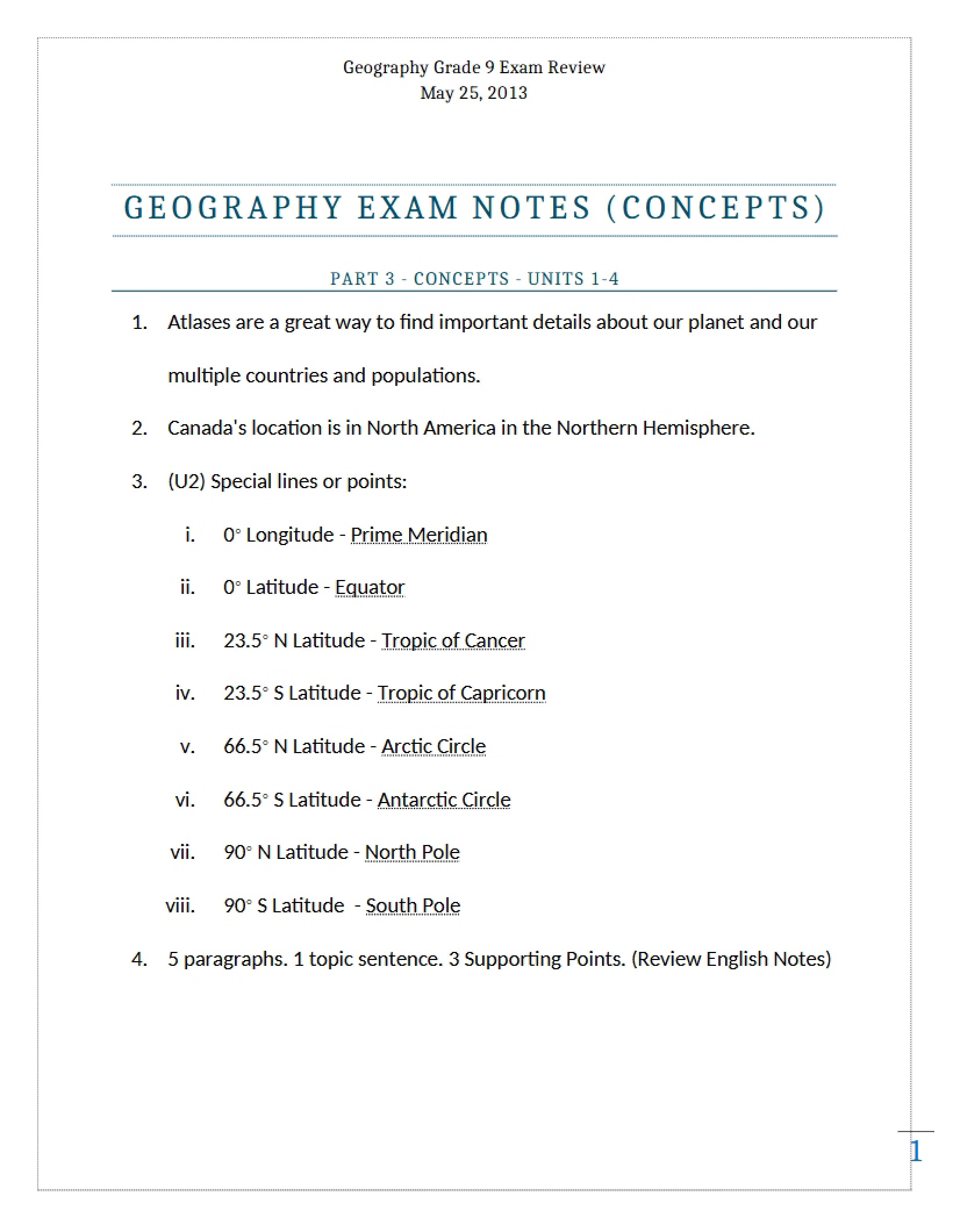 Geological Concepts