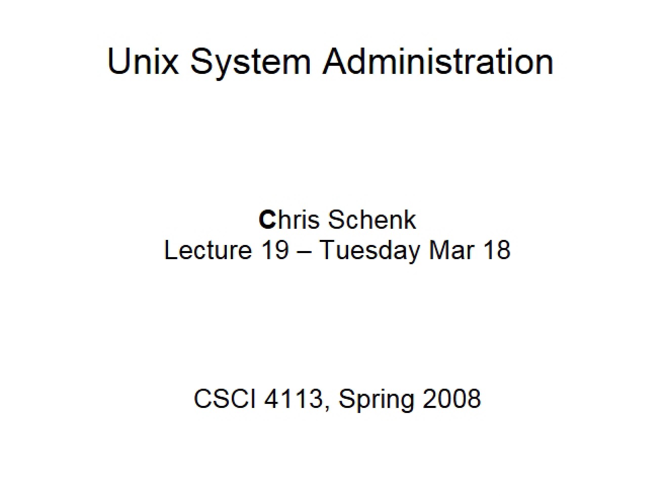 Look at the Nineteenth Lecture