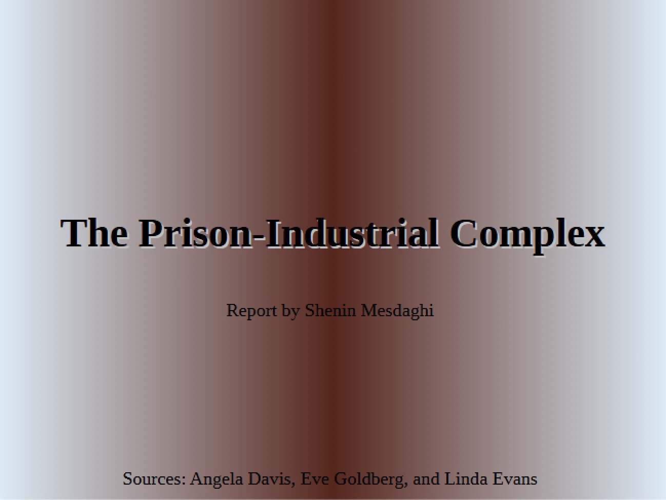Analysis of the Prison-Industrial Complex