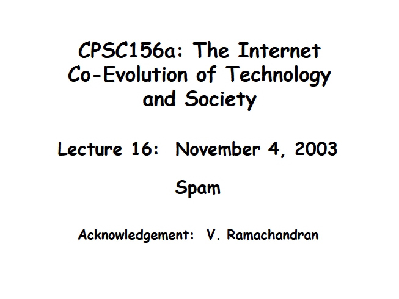 Sixteenth Lecture