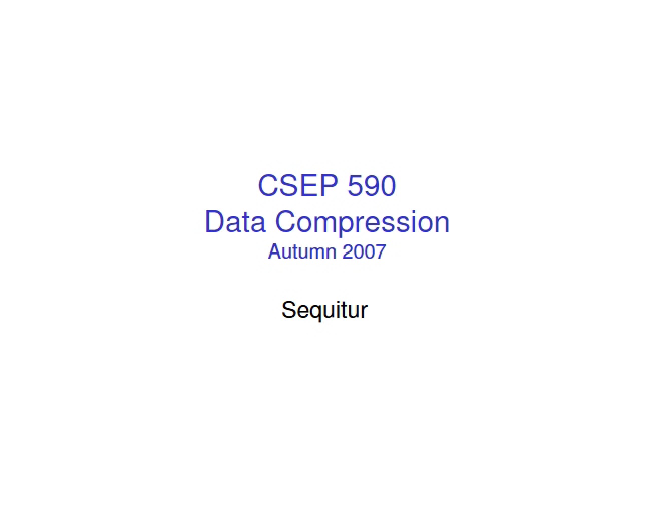 Analysis of Sequitur