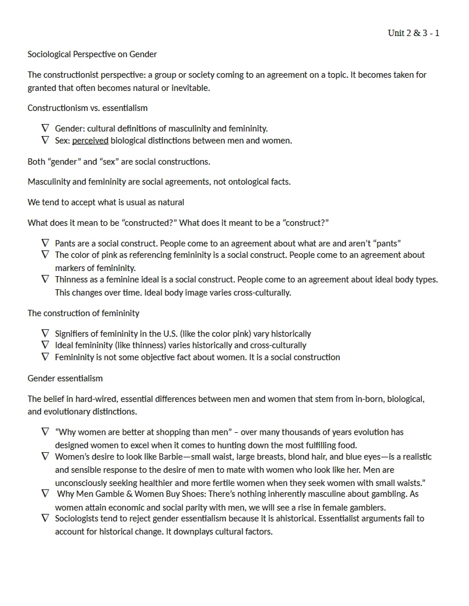 Exam Two Notes