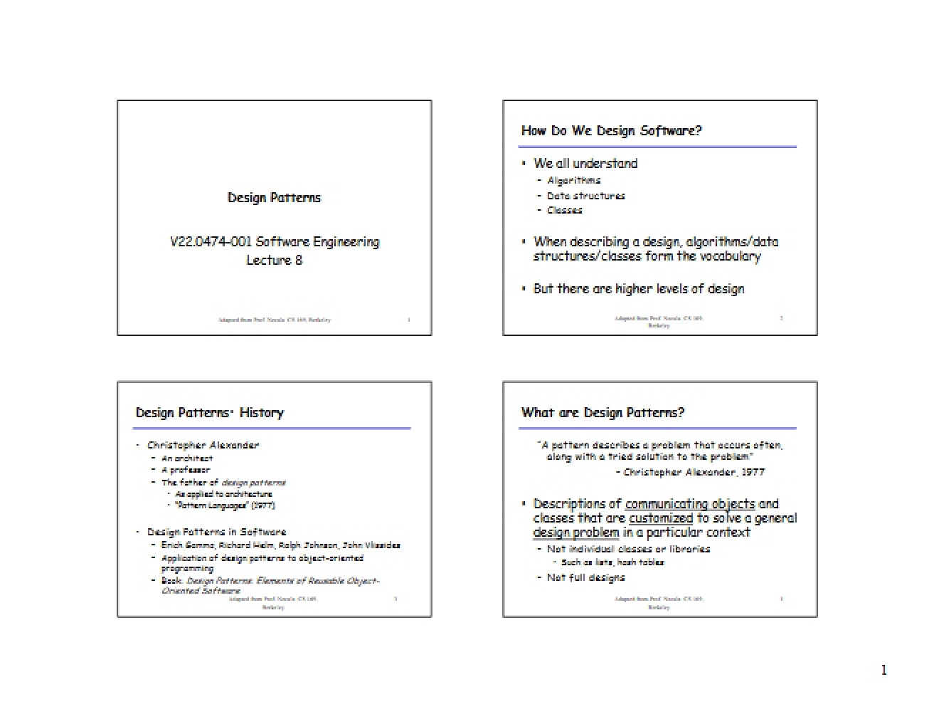 Software Design Patterns