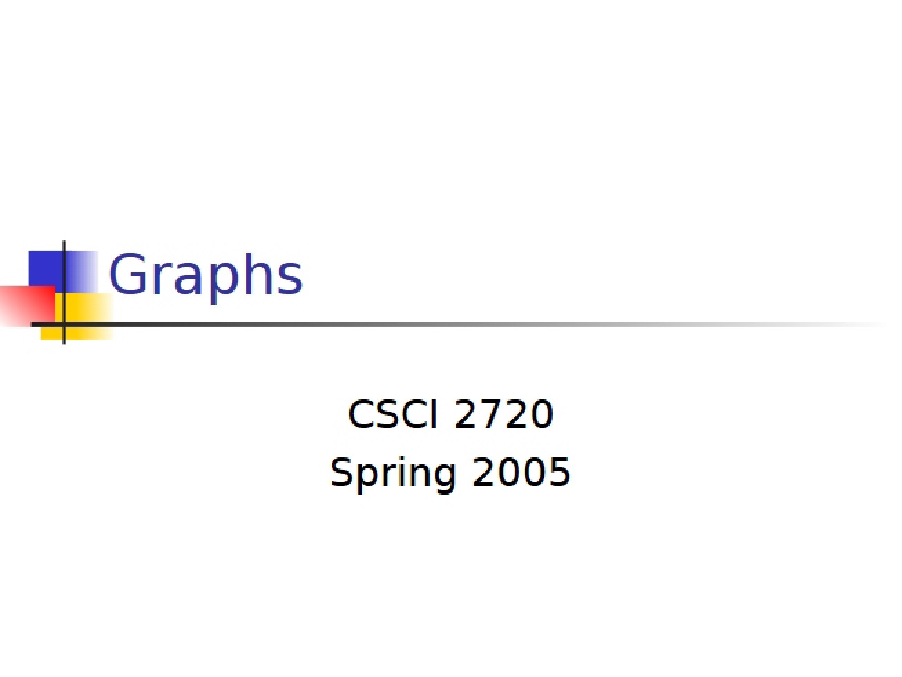 Introduction to Graphs