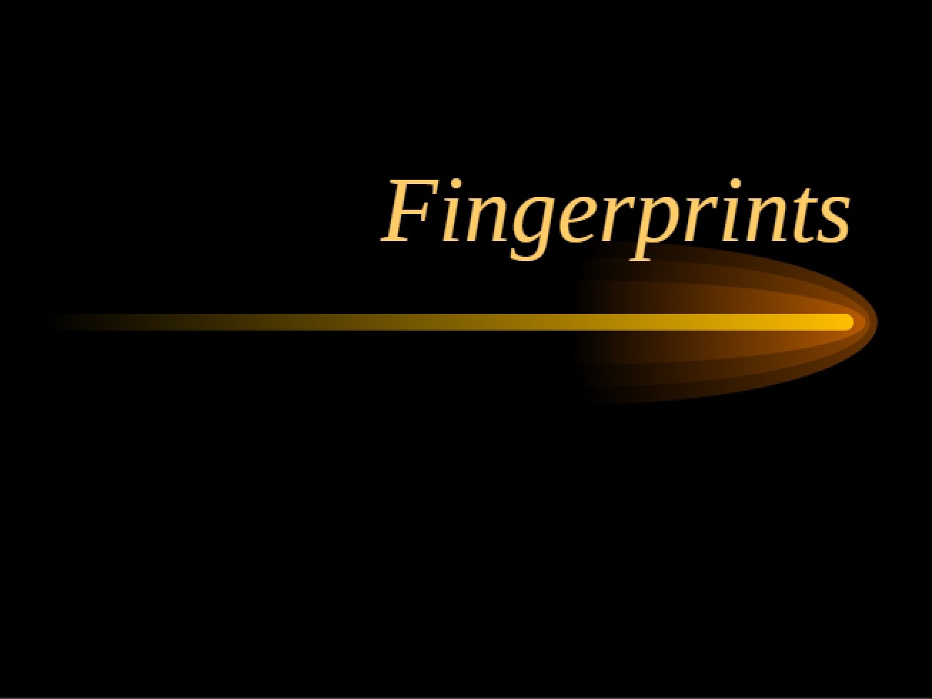 Fingerprint Analysis Session 8