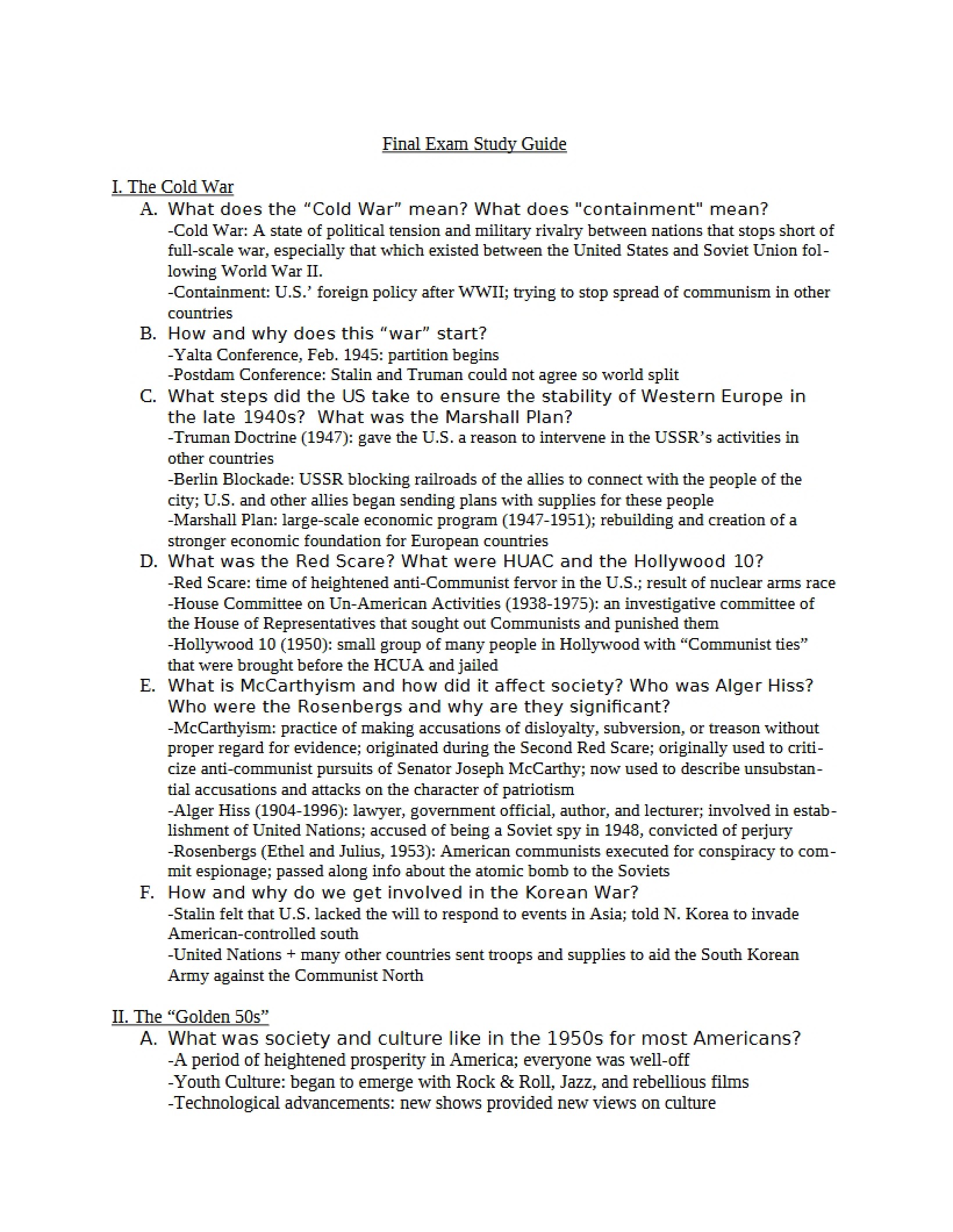 Final Examination