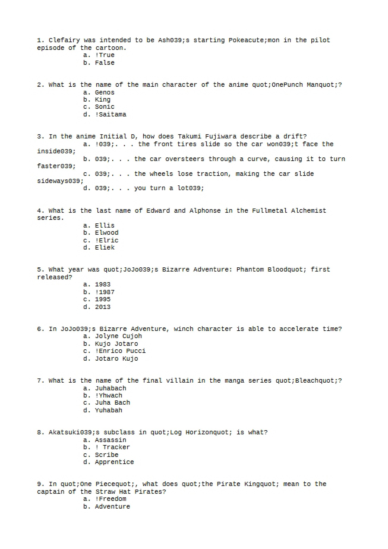 Module Exam