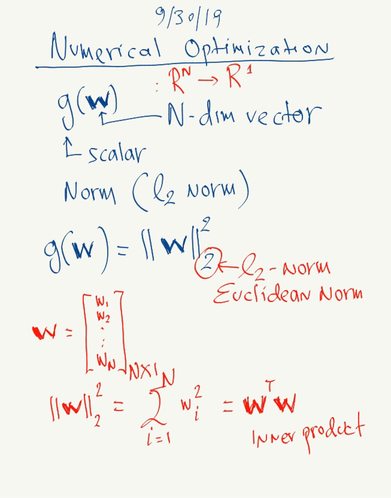 Optimization Numerical