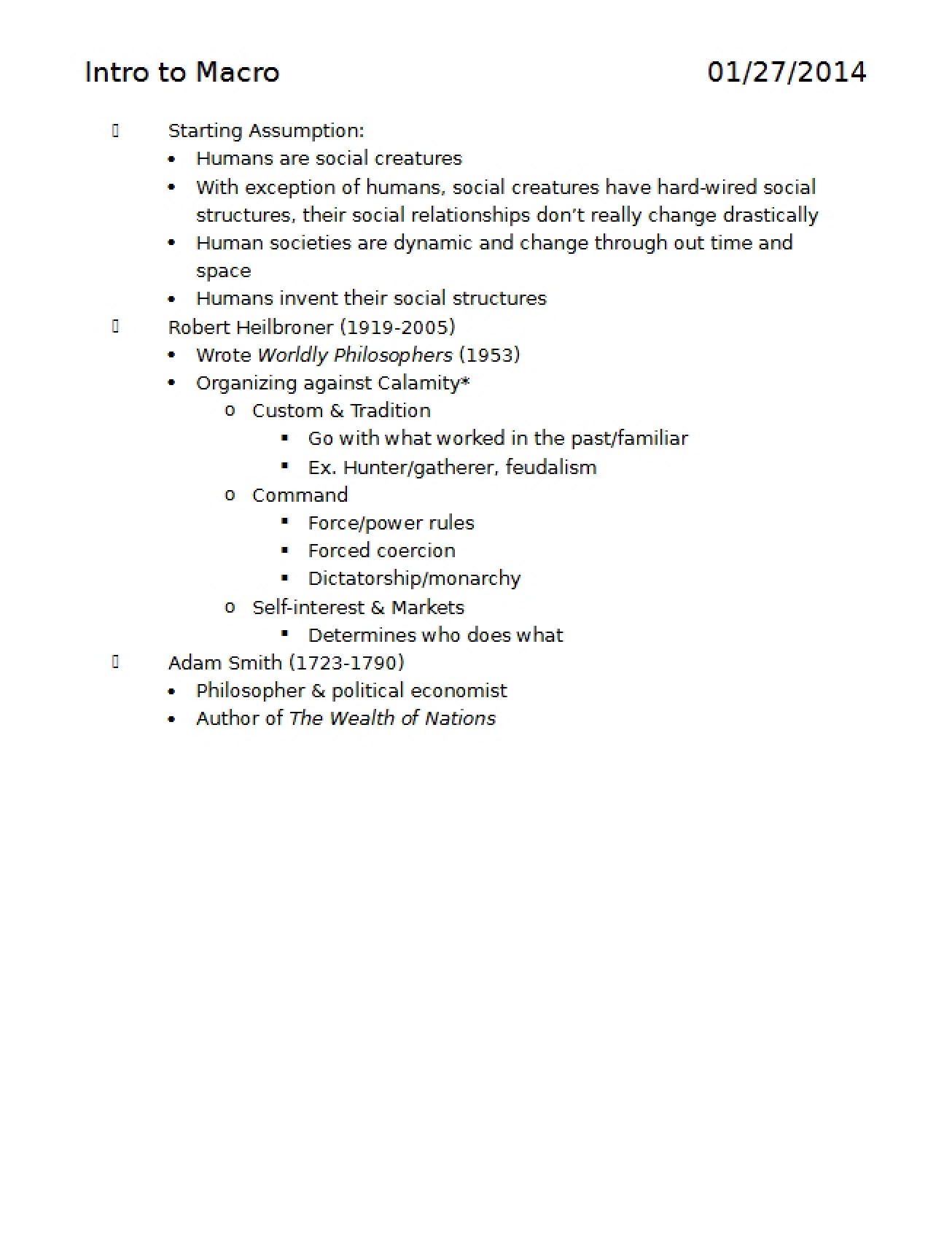 Macro Concepts