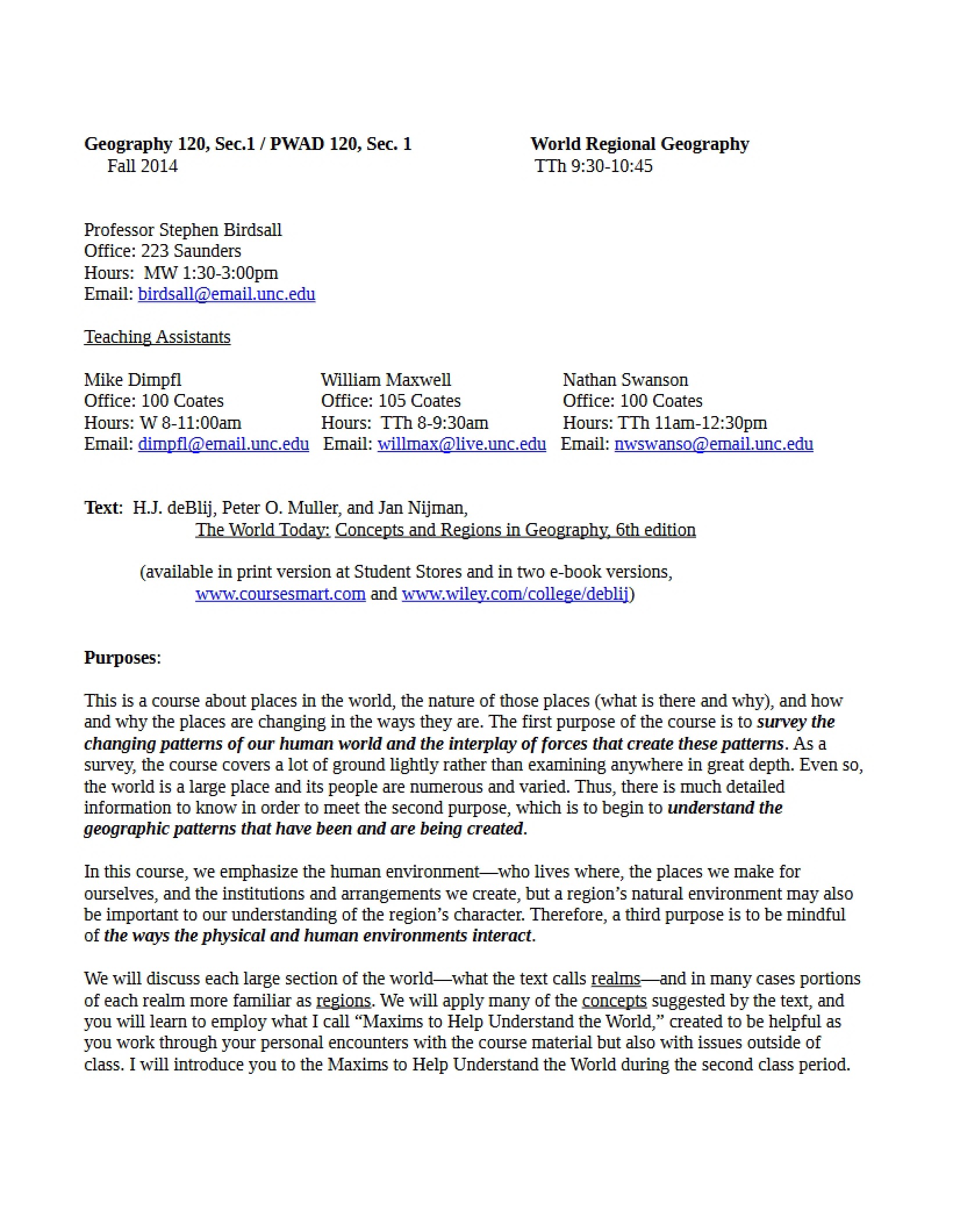 Fall 2014 Syllabus Geog 120