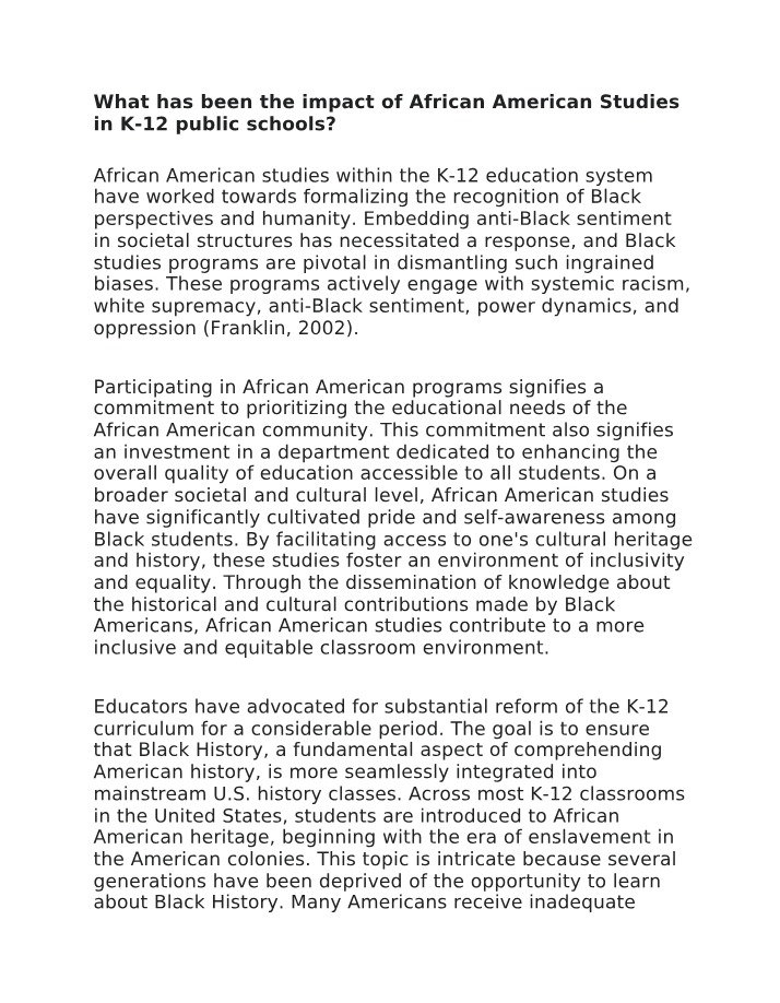 Week 8 Discussion for AASP 201