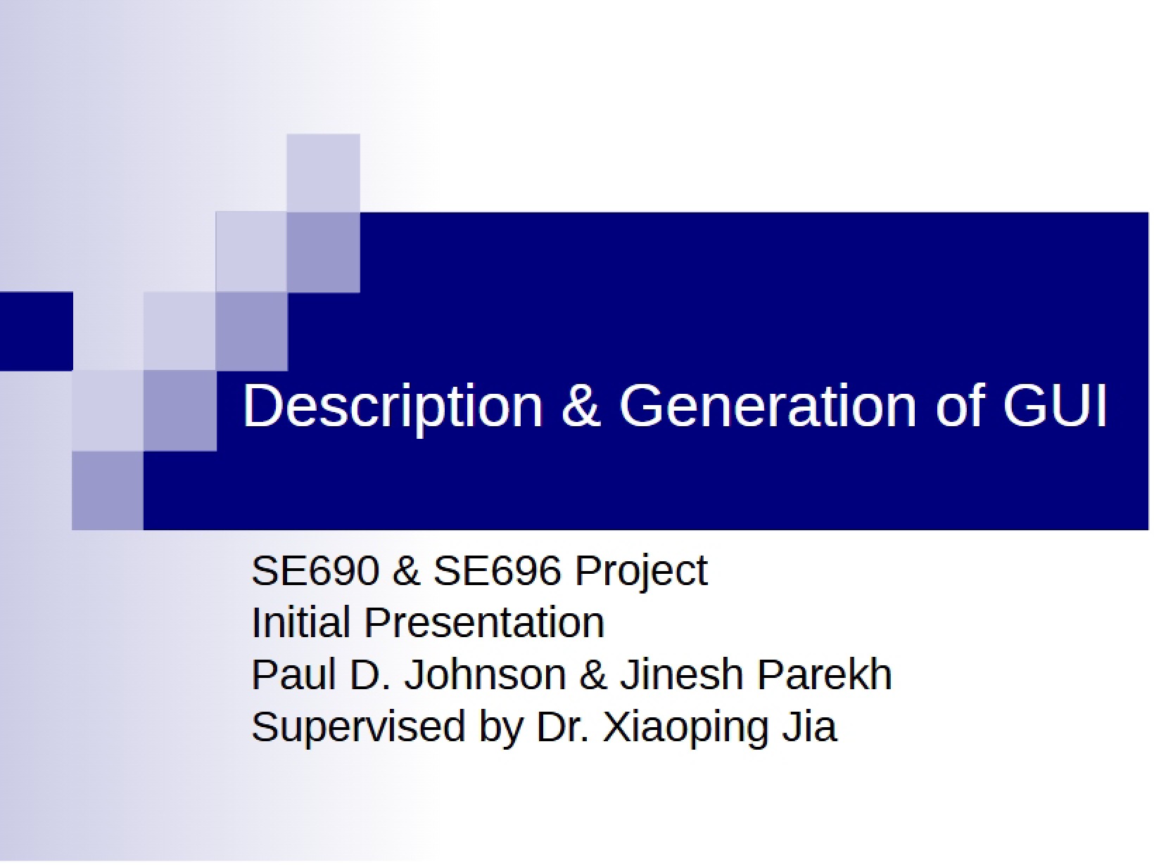 GUI Generation and Description