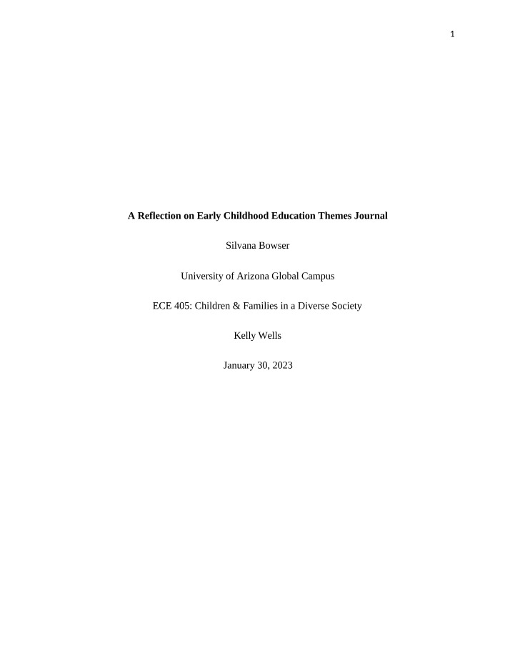 Early Childhood Education Themes Supporting Social Development