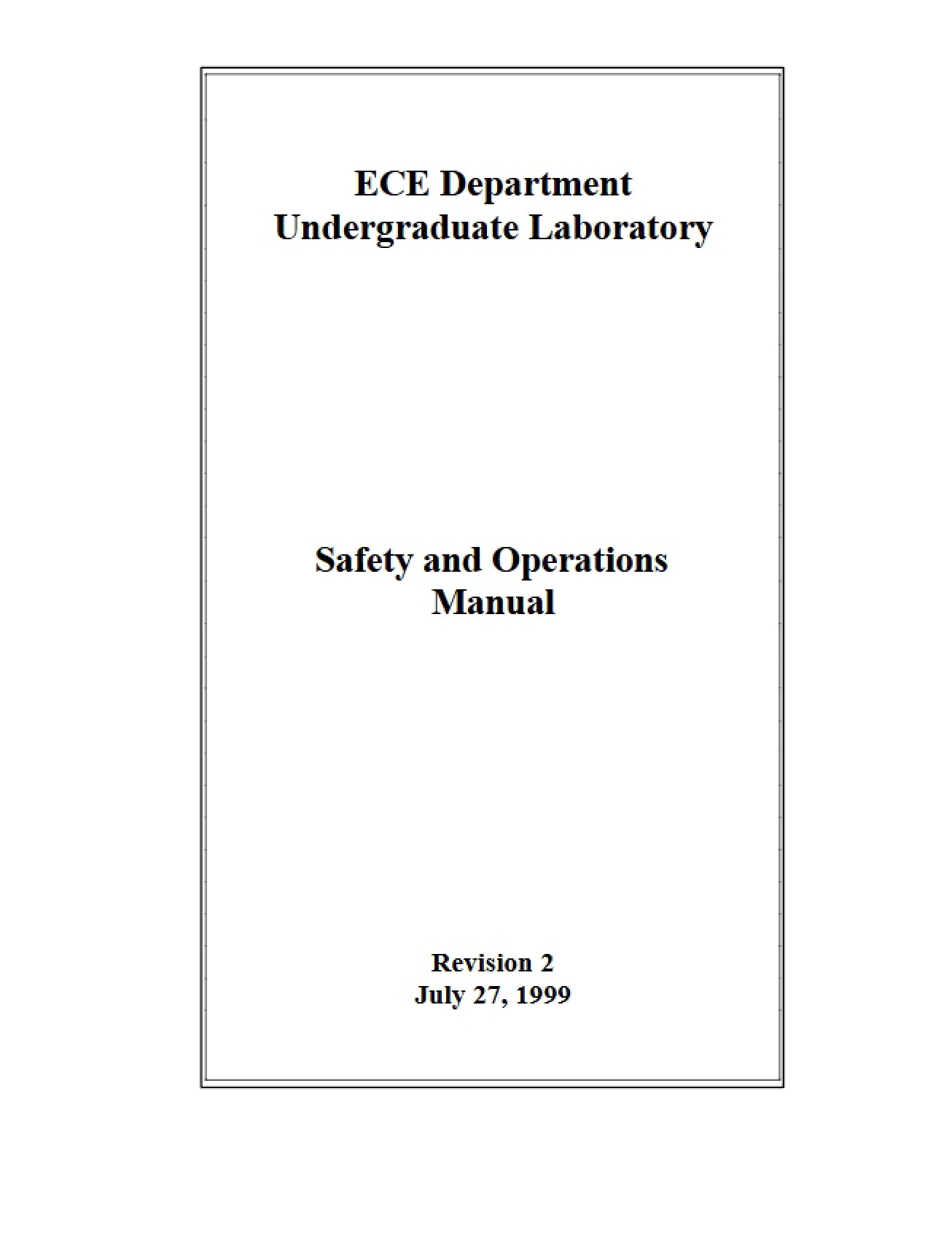 Operations and Safety