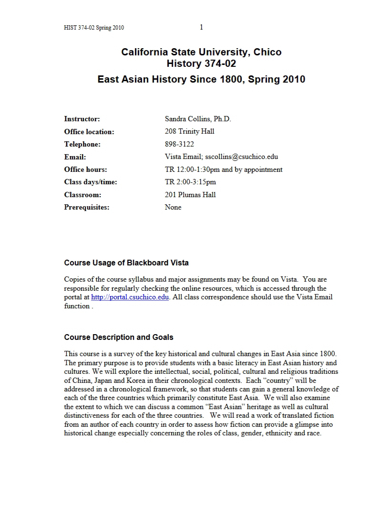 Syllabus Post-1800 East Asia