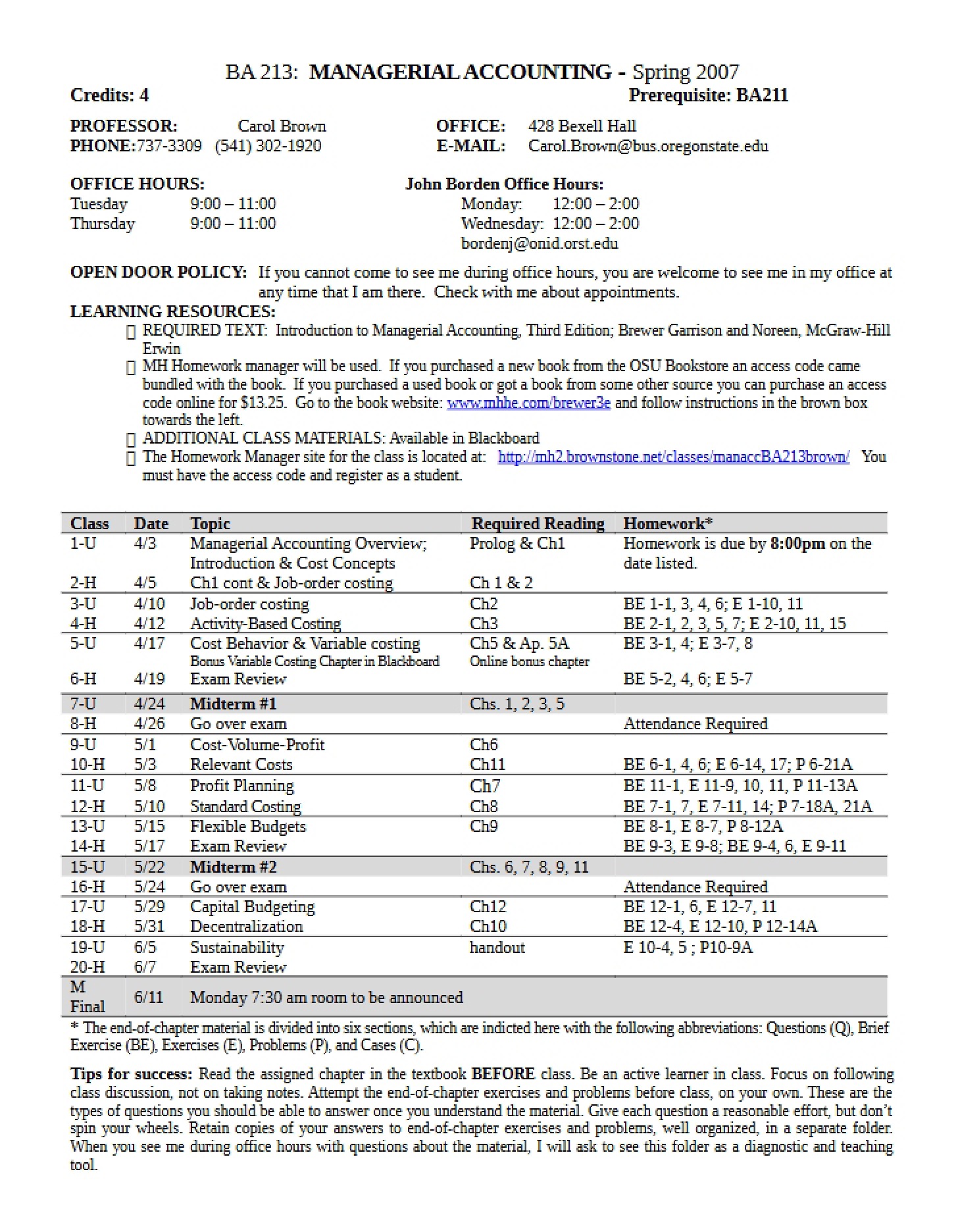 Syllabus Document