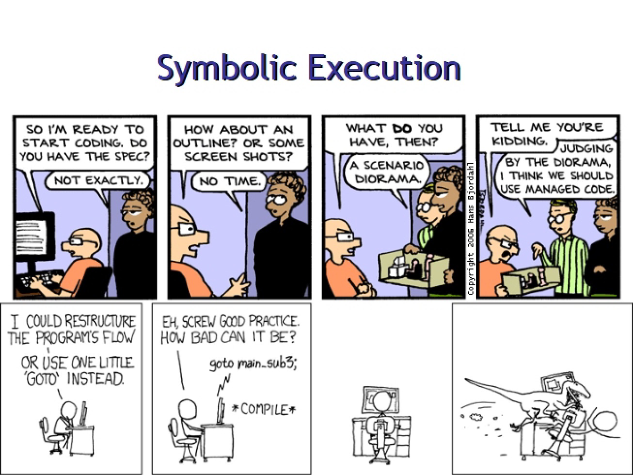 Execution via Symbolic Methods