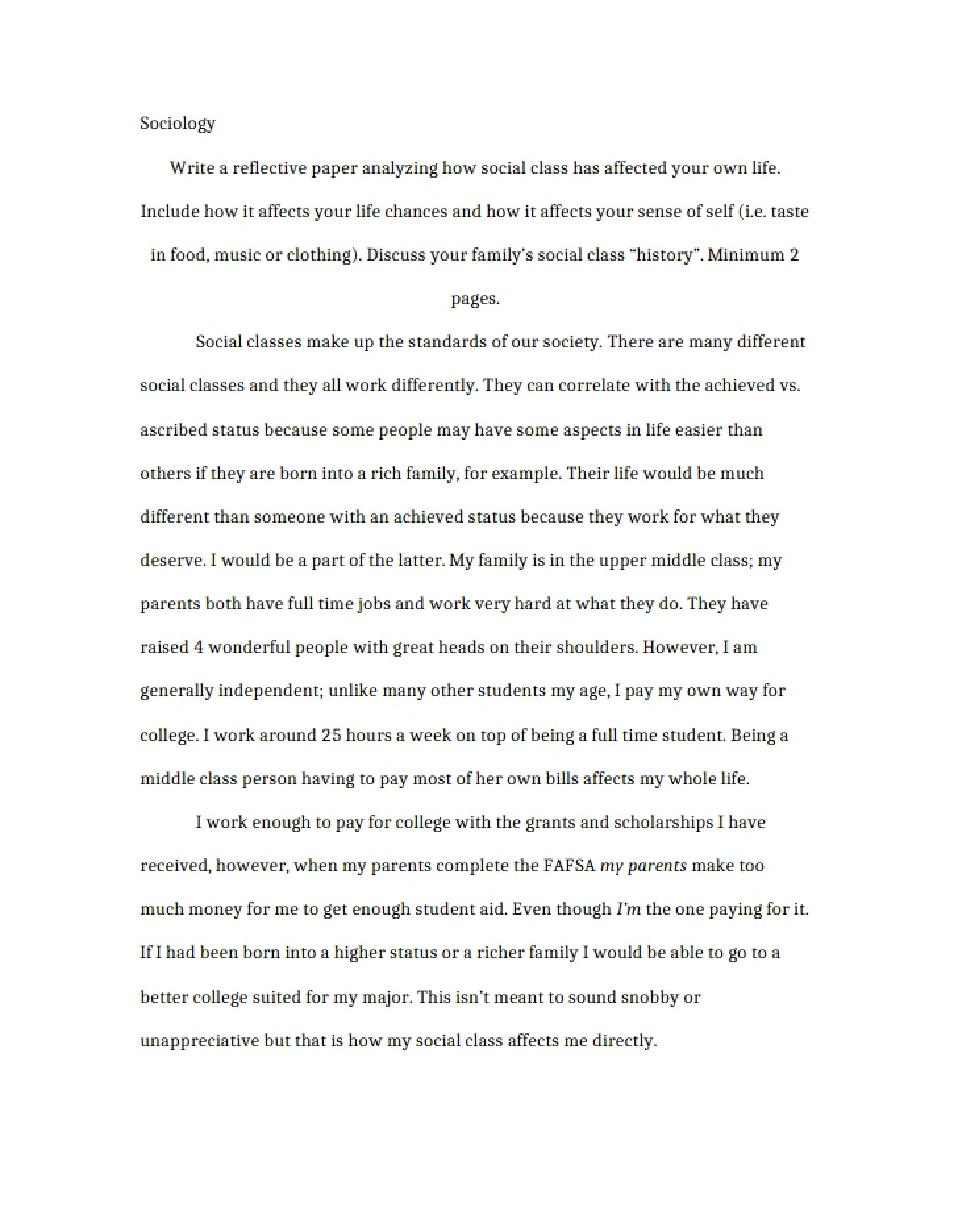 Sociology Course Material - 3 Pages