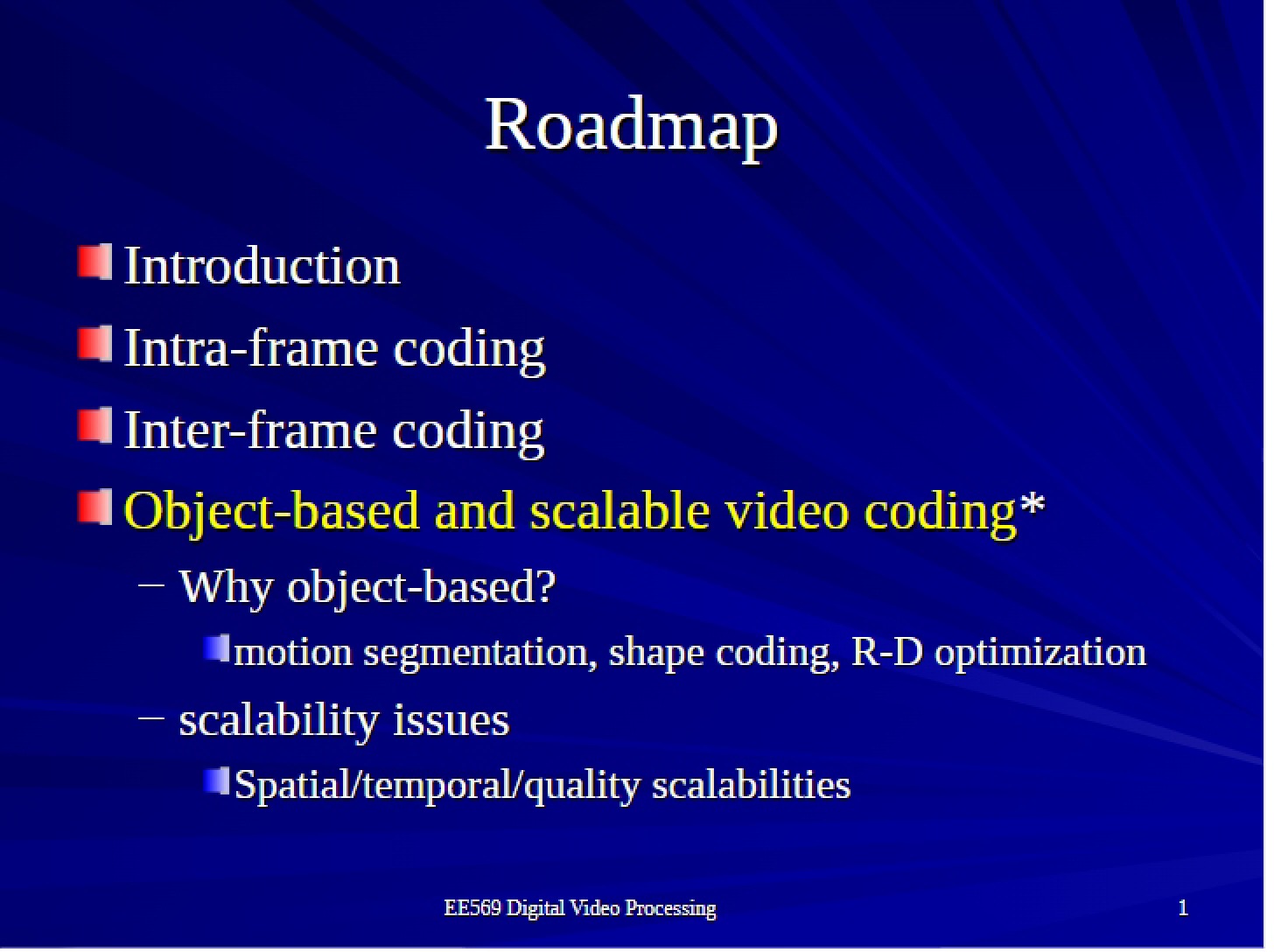 Course Roadmap