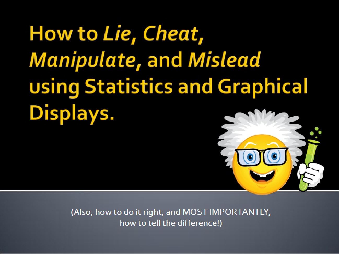 Statistical Misinterpretation and Deception