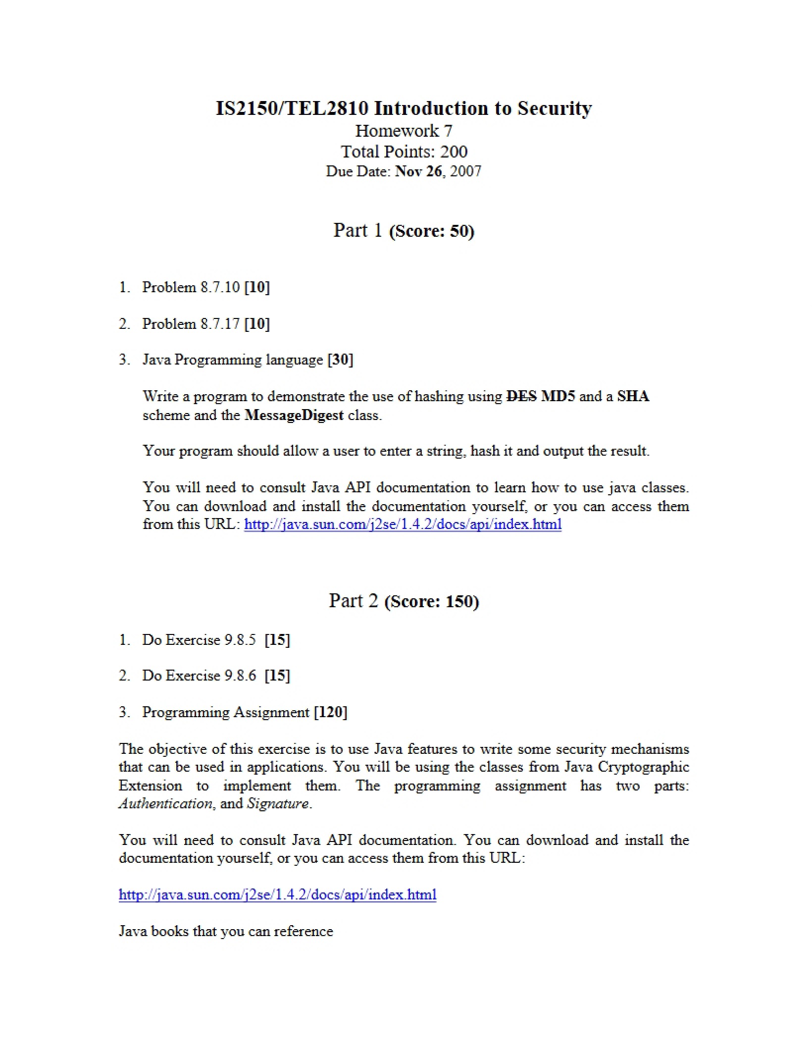 Homework Assignment
