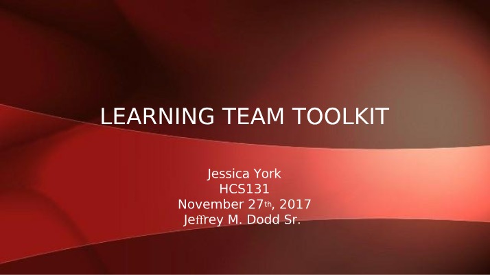 York Presentation for Week 5