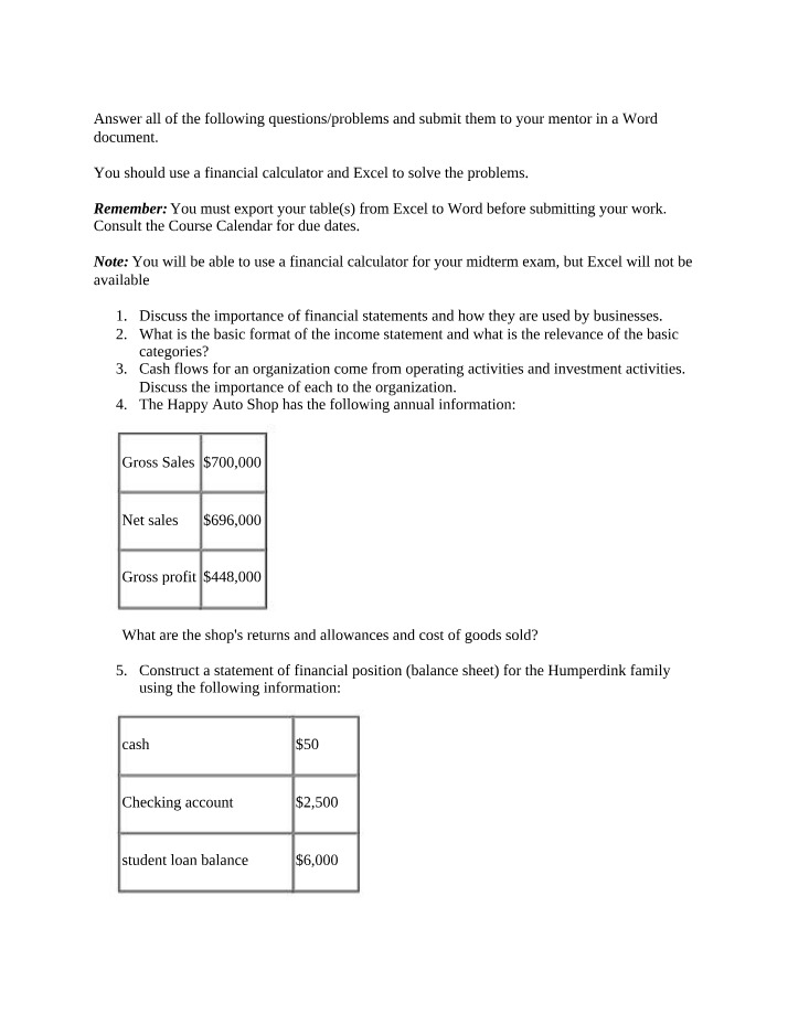 Written Assignment 2 for FIN 3140