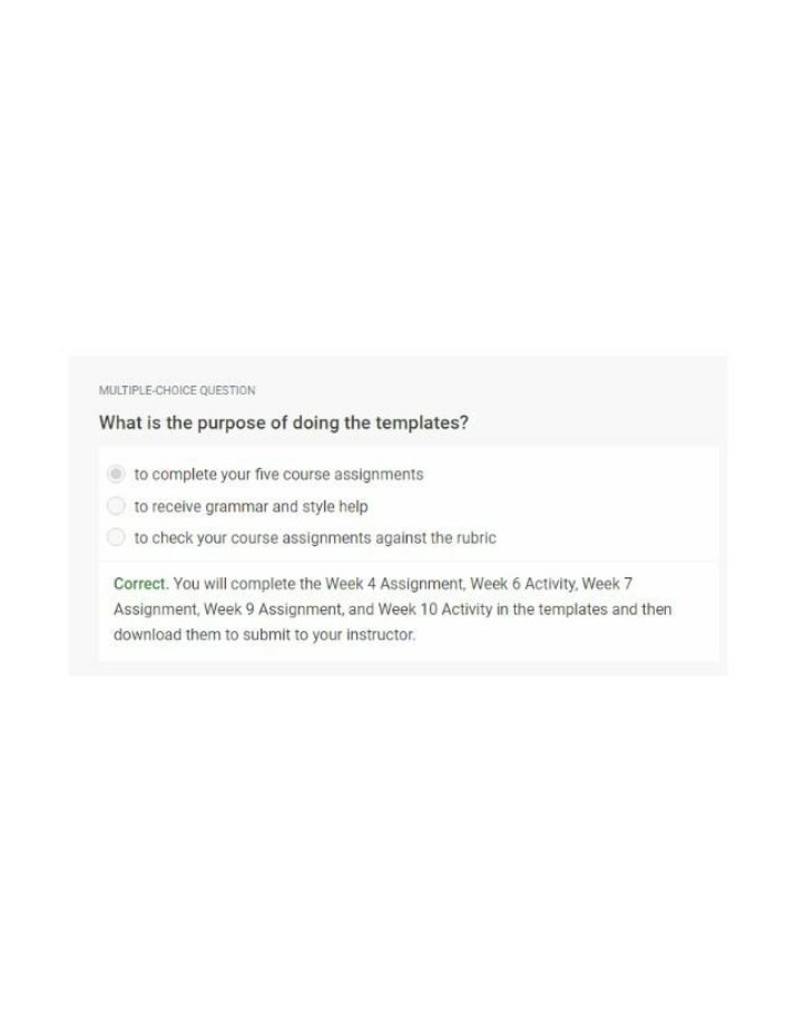 Improving Course Assignments with Step-by-Step Templates