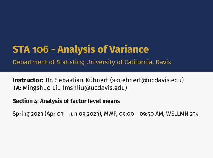 Section 4 - STA 106
