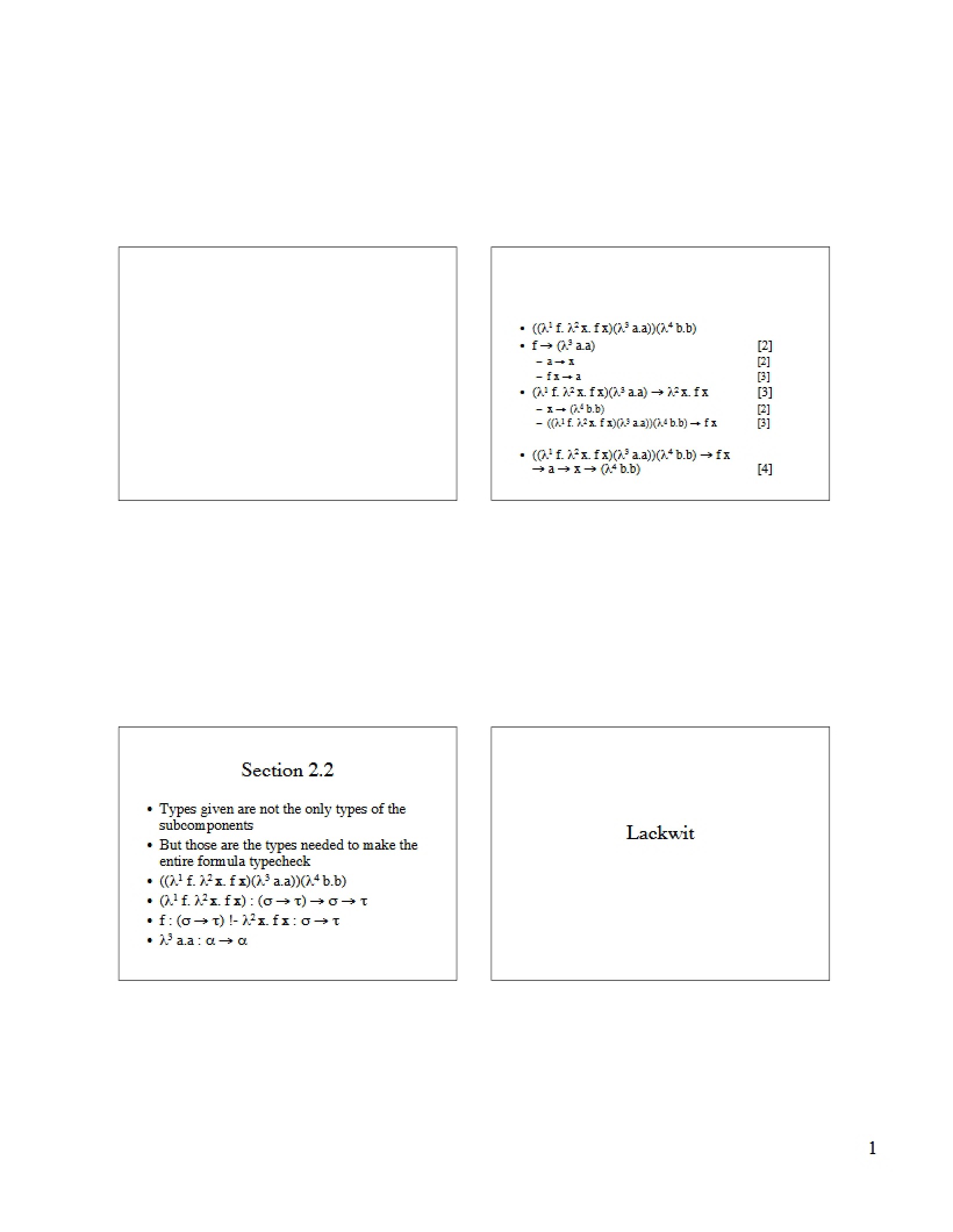 Slides for Program Analysis