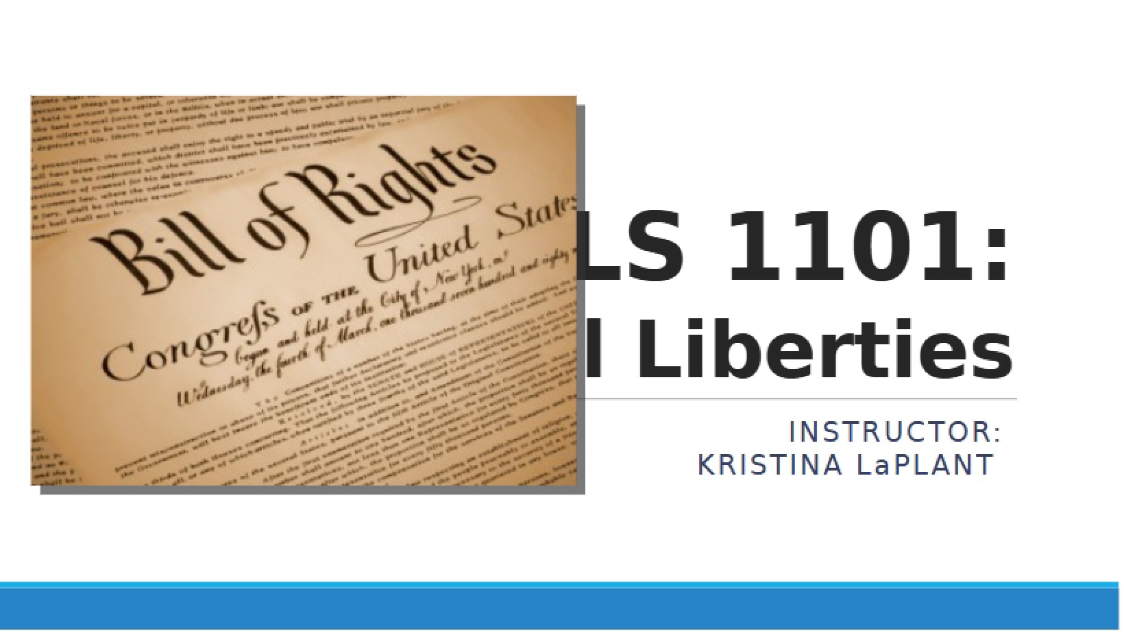 Civil Liberties - Lecture 4