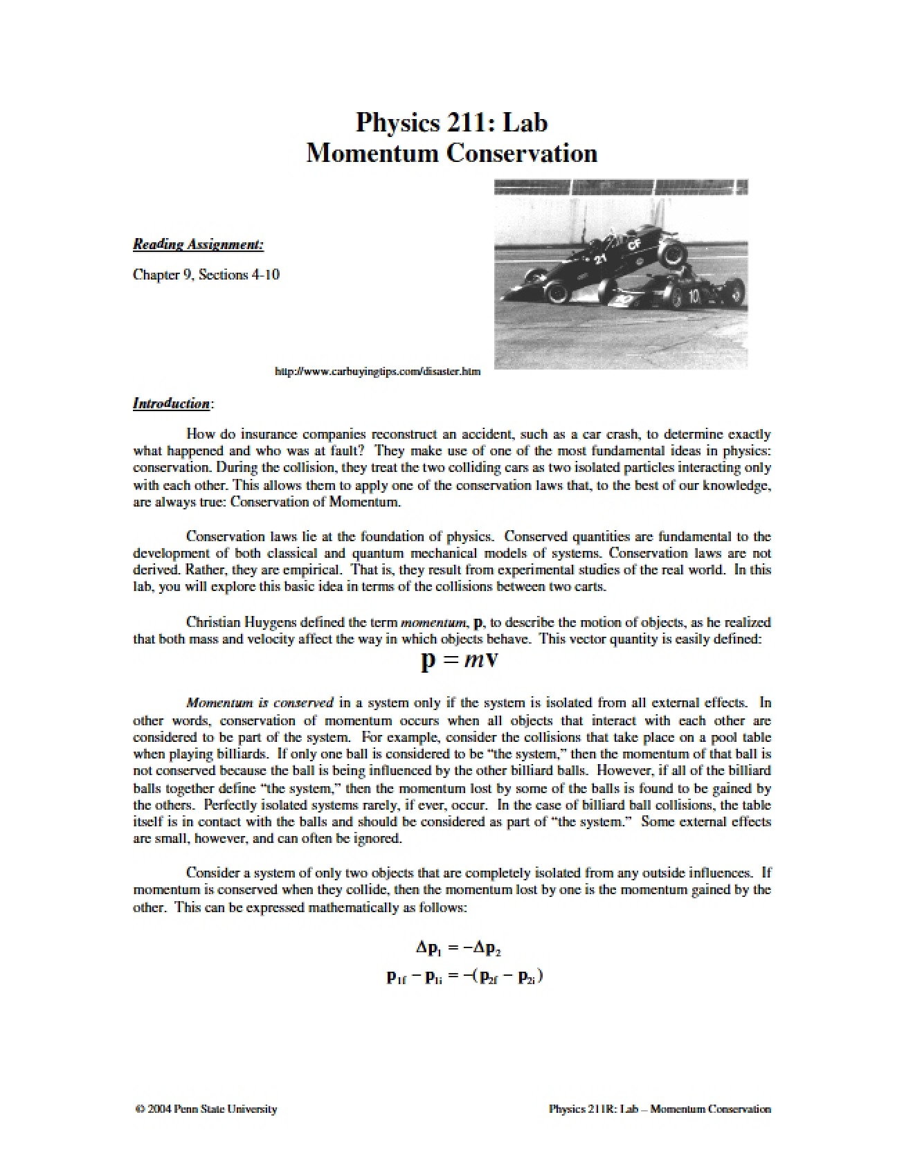 Conserving Momentum